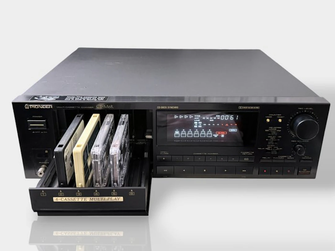 Pioneer - CT-M6R / Multi-Cassette 6-Tape Magazine Changer Audio-cassette deck