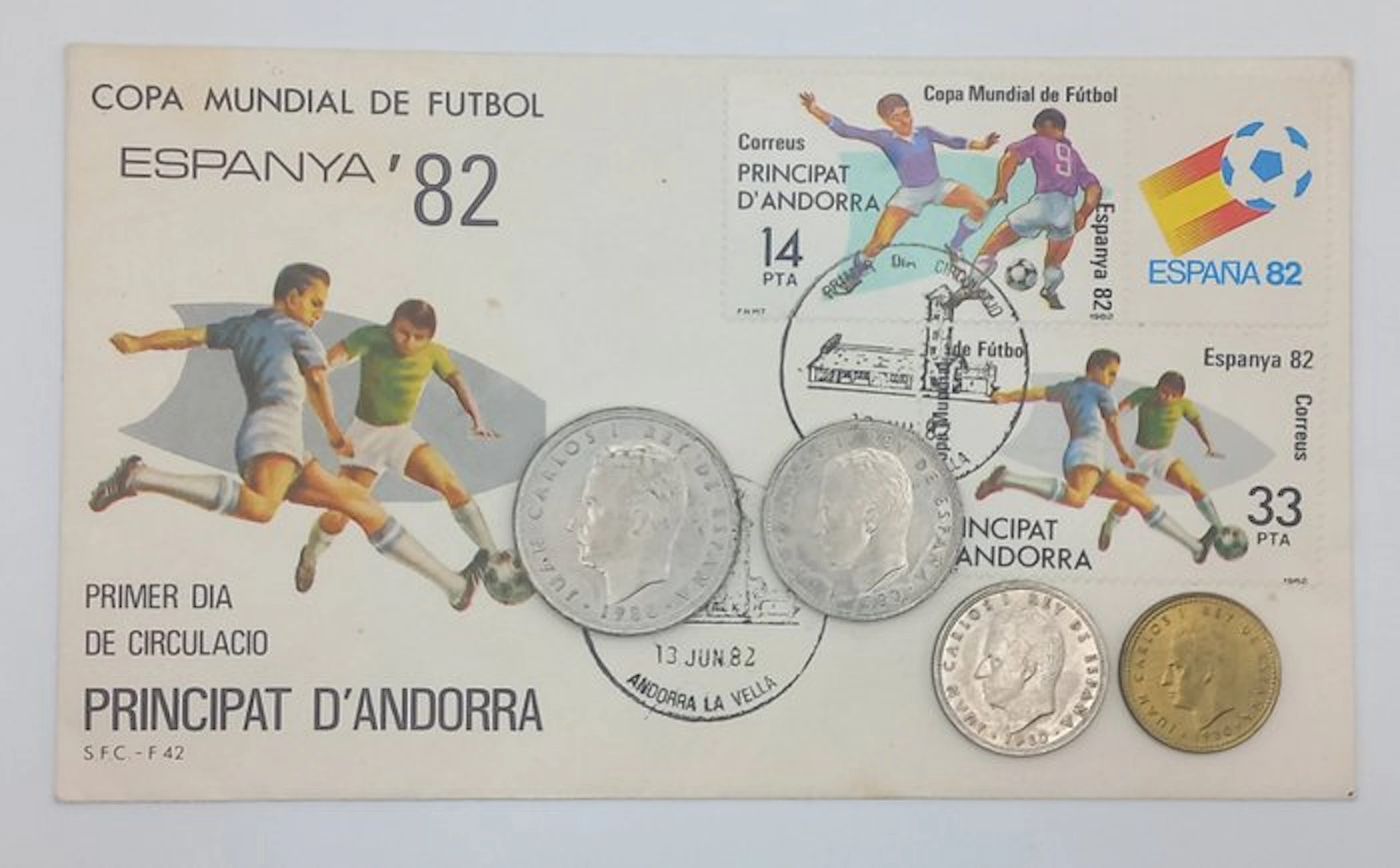 FIFA World Cup Football Spain '82 (4 coins + first day...