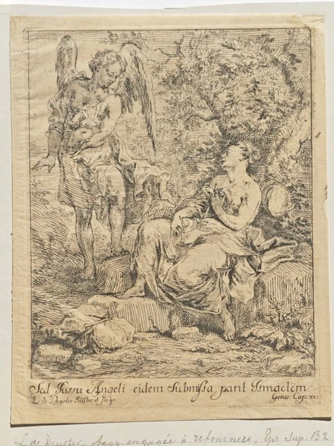 Lodewijk de Deyster (1656-1711) - L'angelo ordina ad Agar di tornare