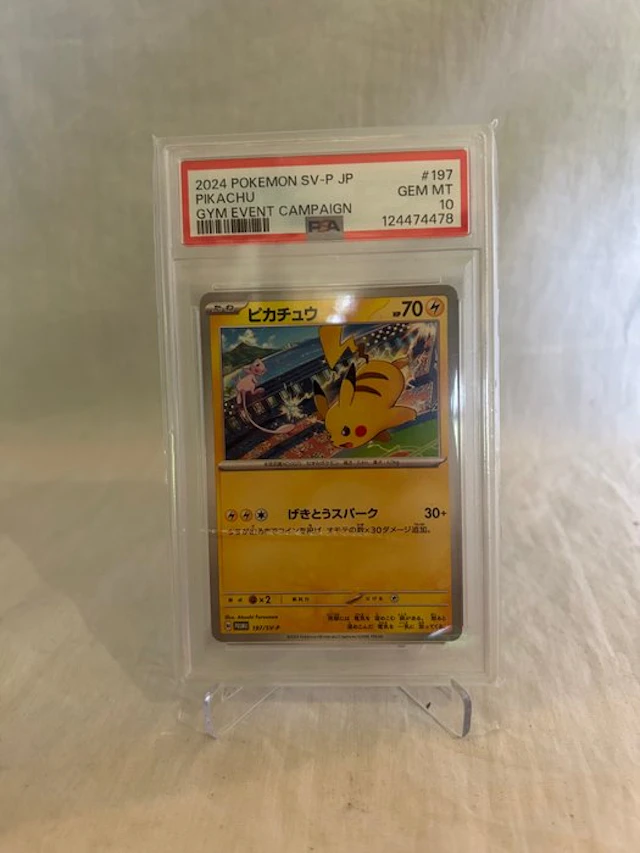 Pokémon Graded card - Pikachu 197 - PSA 10 - EX