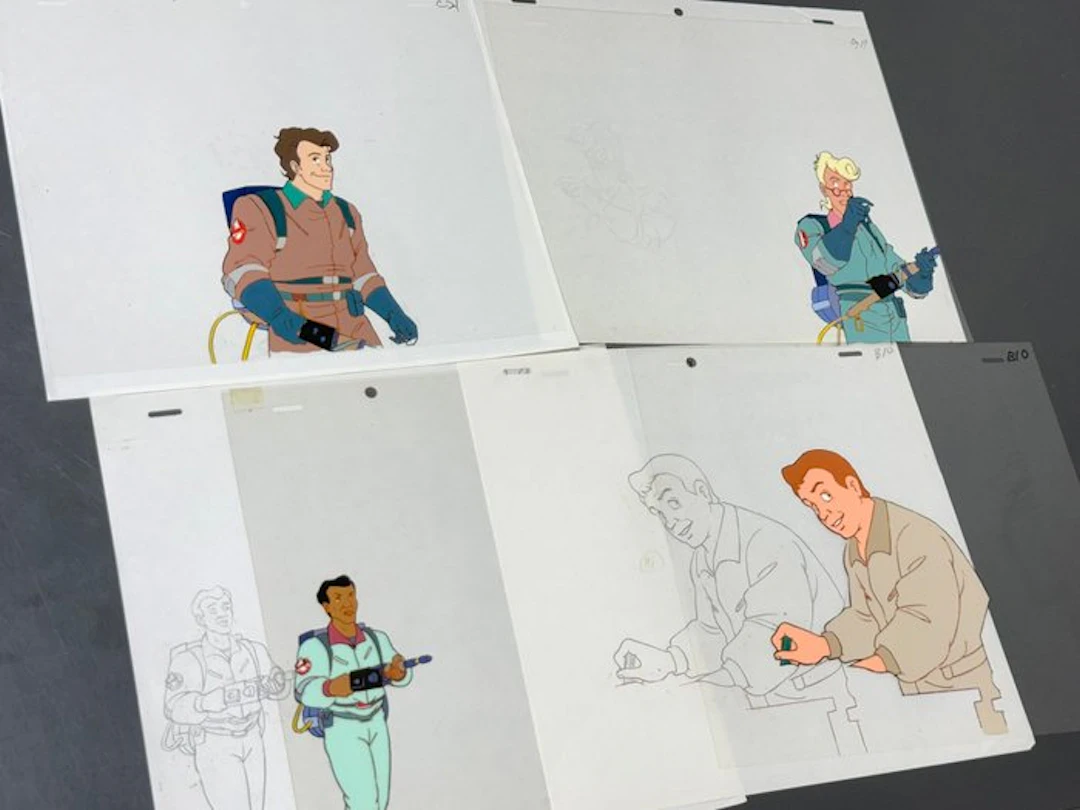 DIC Entertainment - Lot of 4 Original Animation Cels...