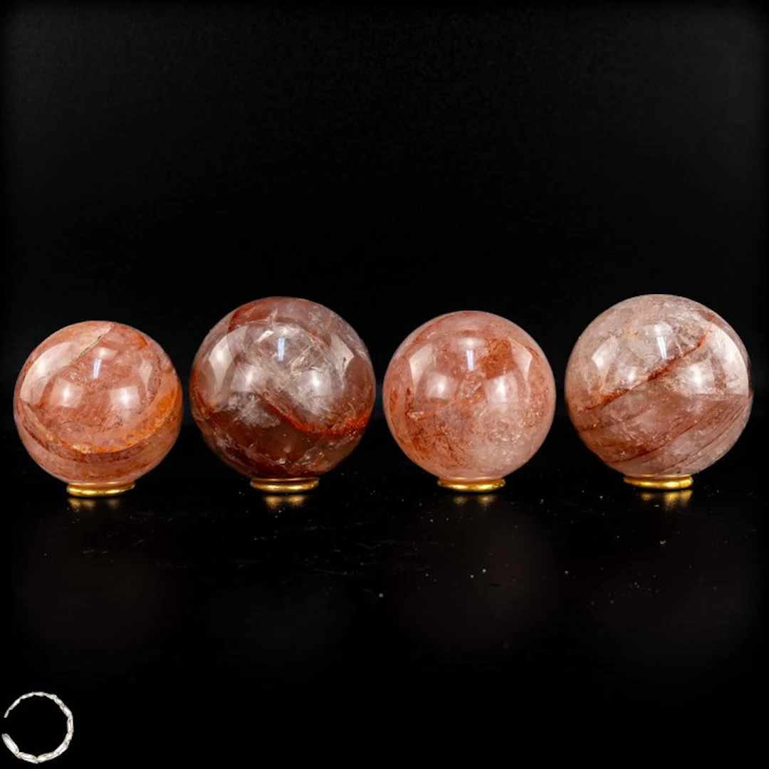 Exceptional natural fire quartz spheres – a fascinating...