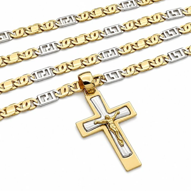 Necklace with pendant - 18 kt