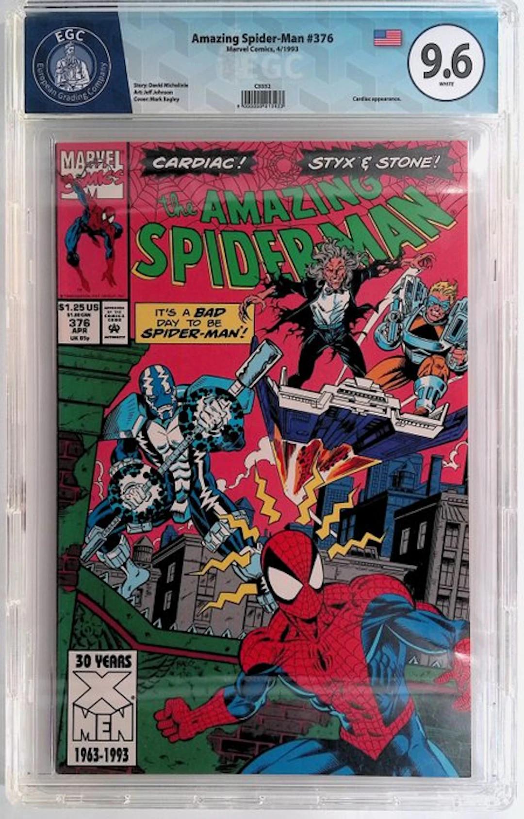 Amazing Spider-Man #376 - EGC 9.6 - 1 Graded comic - First edition - 1993