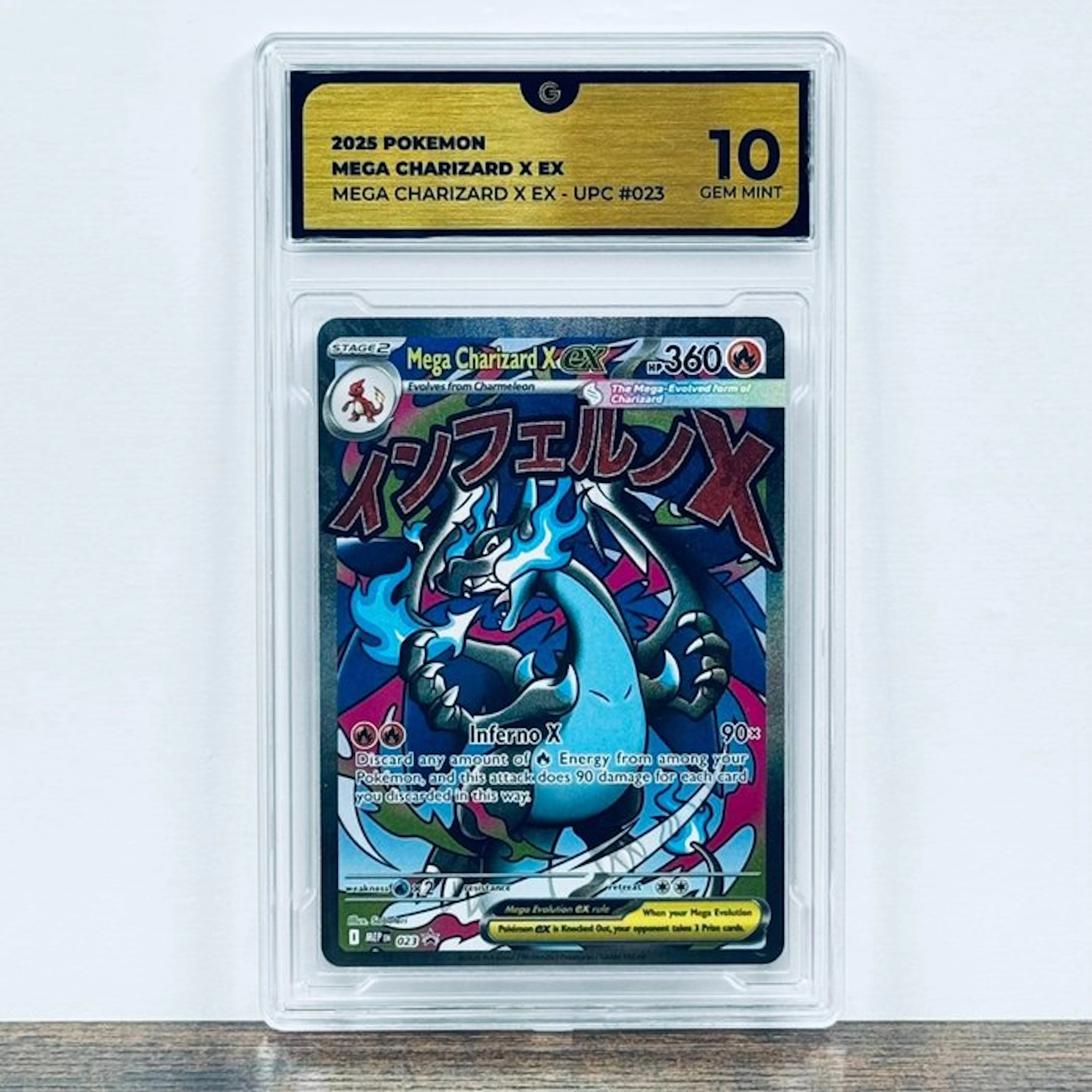 Pokémon Graded card - Mega Charizard X ex 023 – Pokémon - GG 10