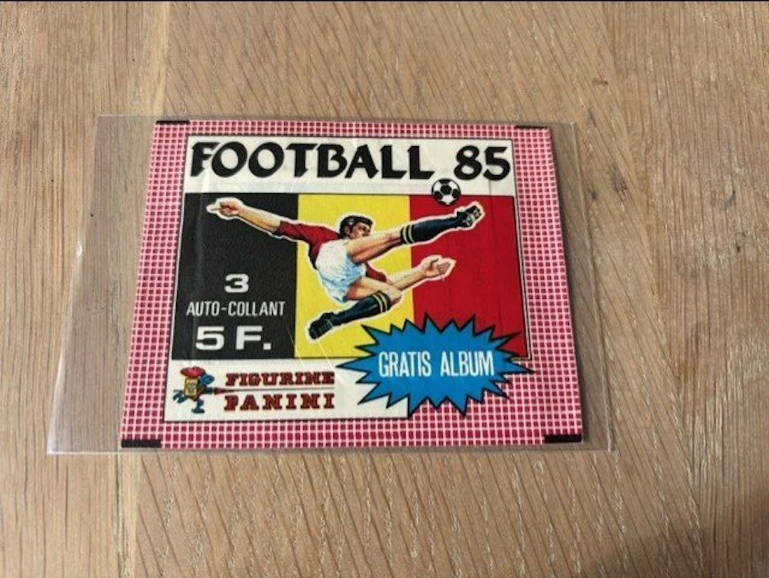 1985 Panini Football 85 Belgium - RARE pochette bustina...