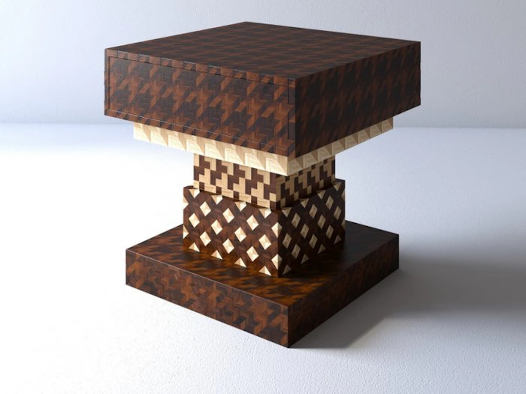 Vonn Jansen - Sophie Jansen - Side table (2) - Bernini's Trinity - Mahogany