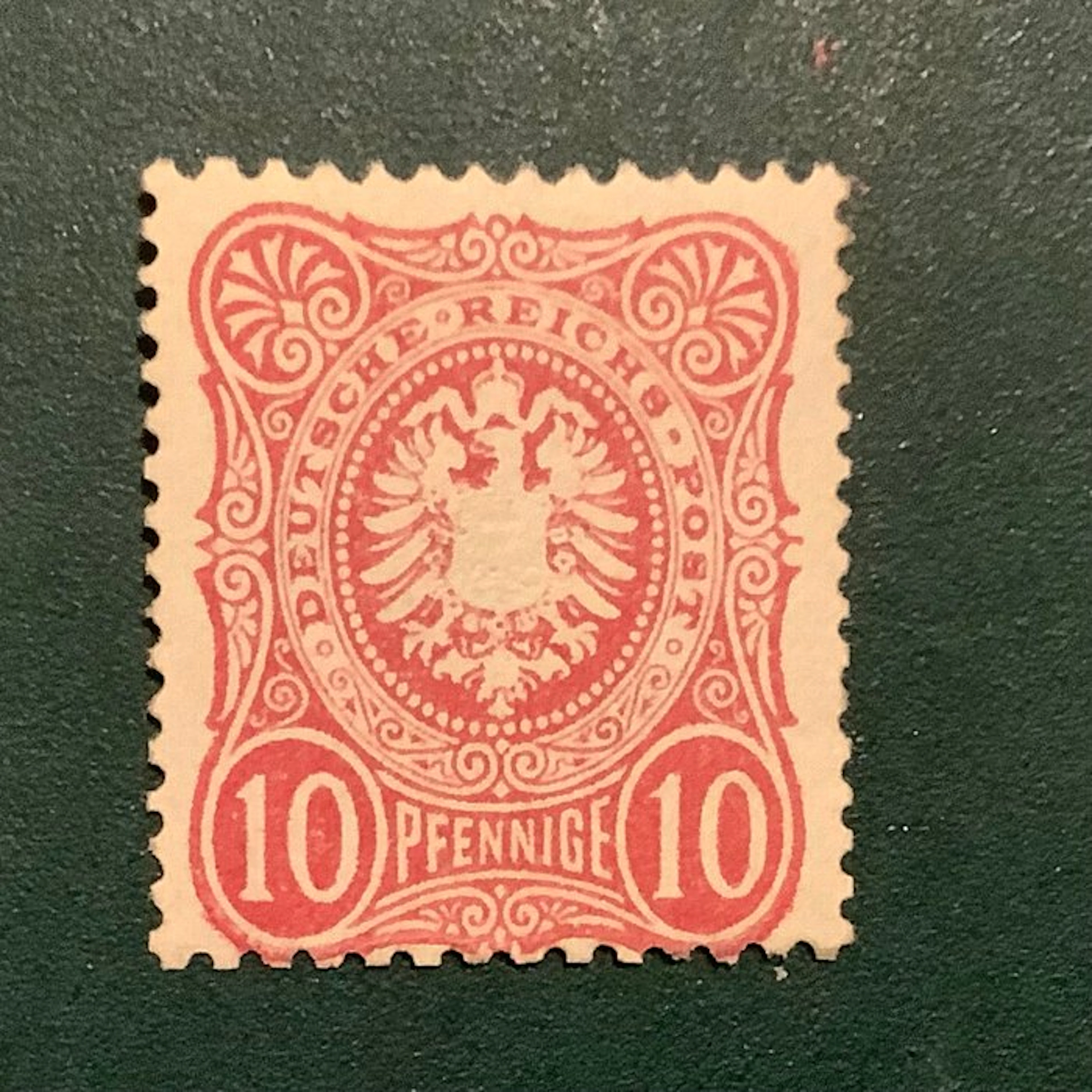 German Empire 1875 - 10 Pfennigs - graded by Wiegard - MNH - Michel 33