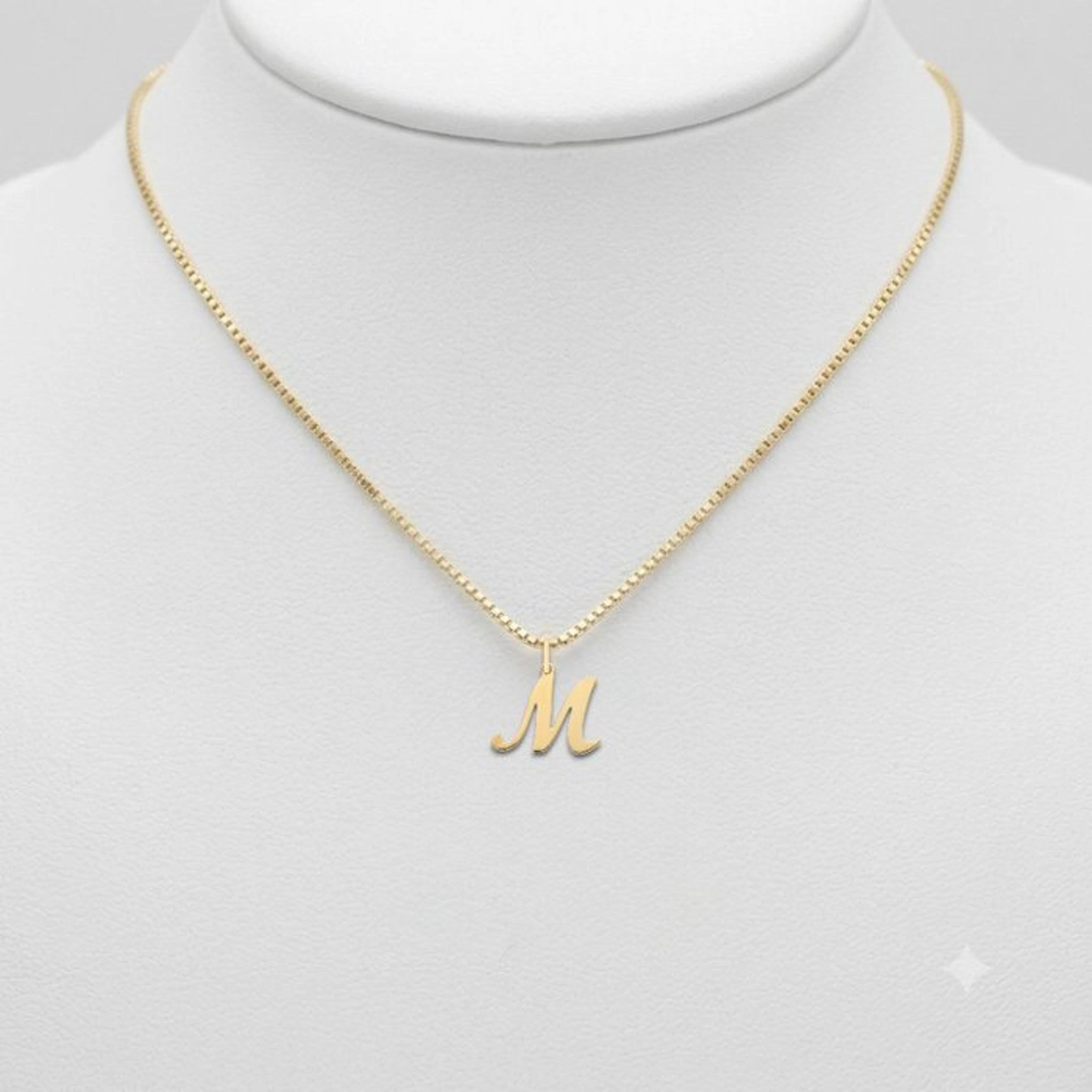 Necklace with pendant - 18 kt. Yellow gold - Letter pendant necklace, 2.4 g