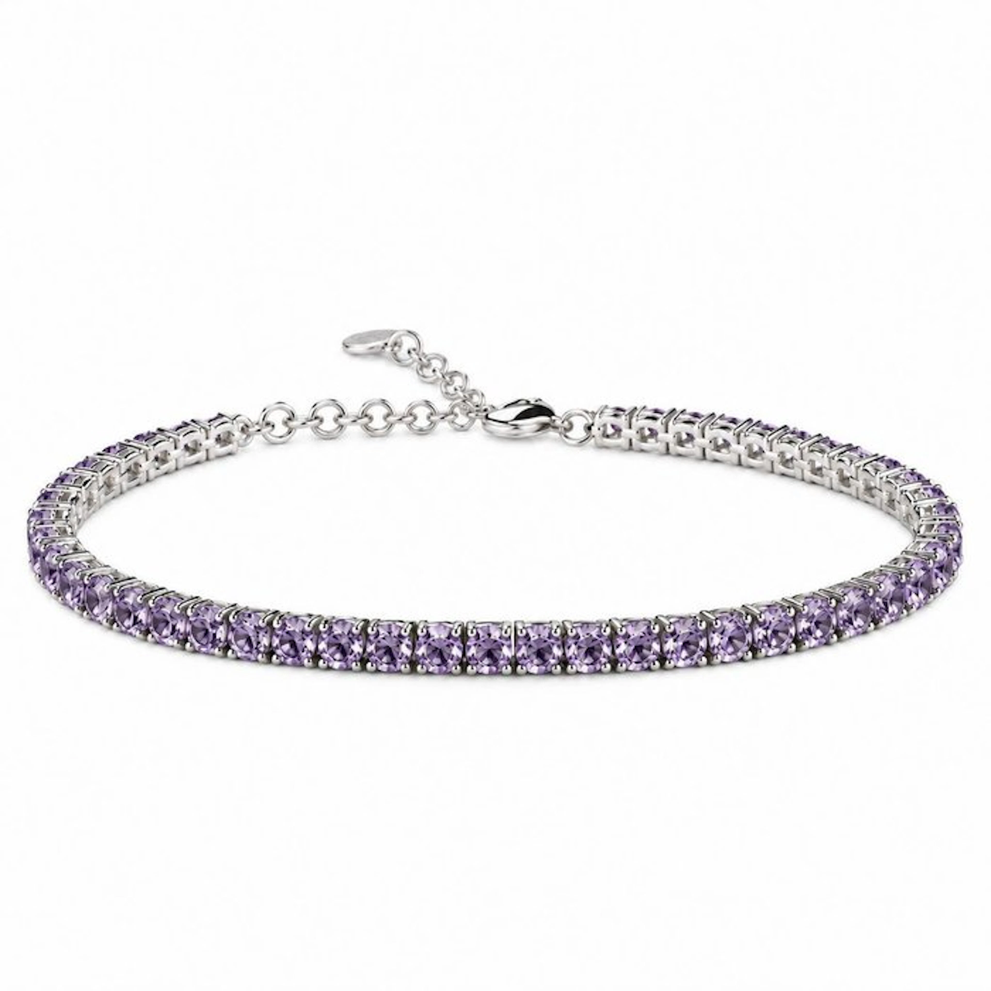 No reserve price - Bracelet Silver - 5,40ct. tw. Amethyst