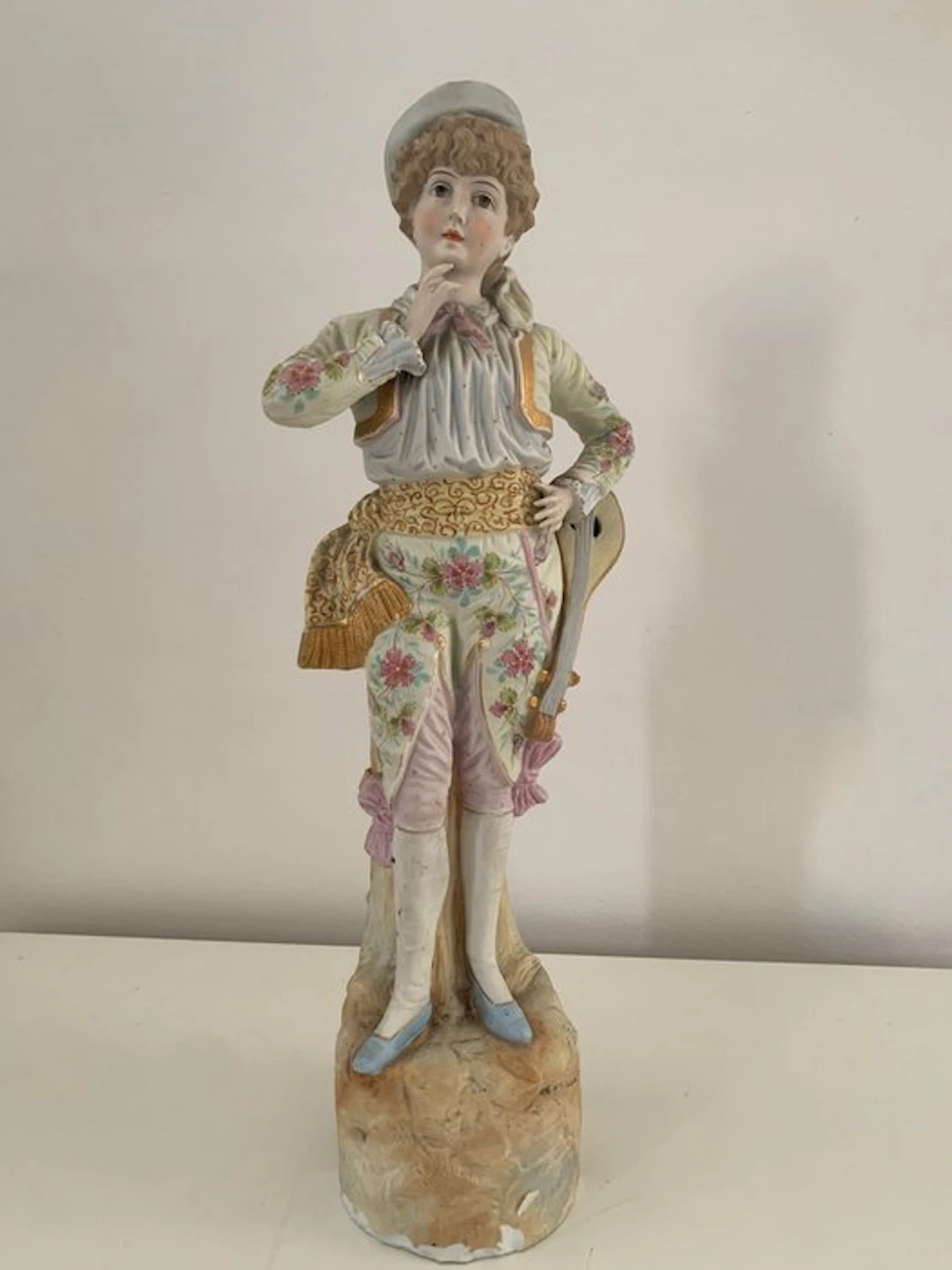 Sculpture, Suonatore - 42.5 cm - Porcelain - 1920
