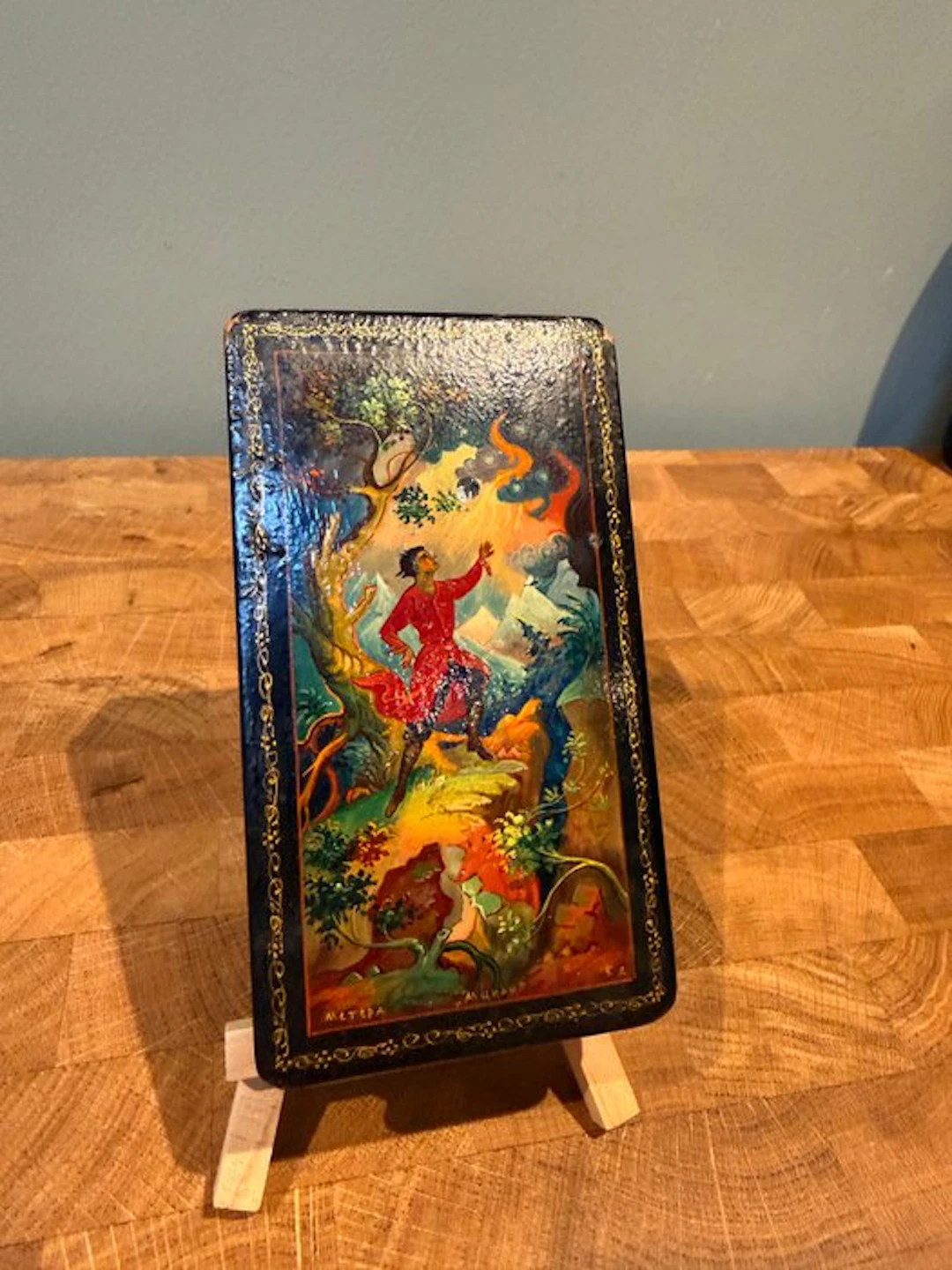 Mstera - Box - Papier-mache - Lermontov Mtsyri USSR
