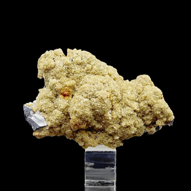 Aesthetic yellow dolomite with galena and sphalerite
