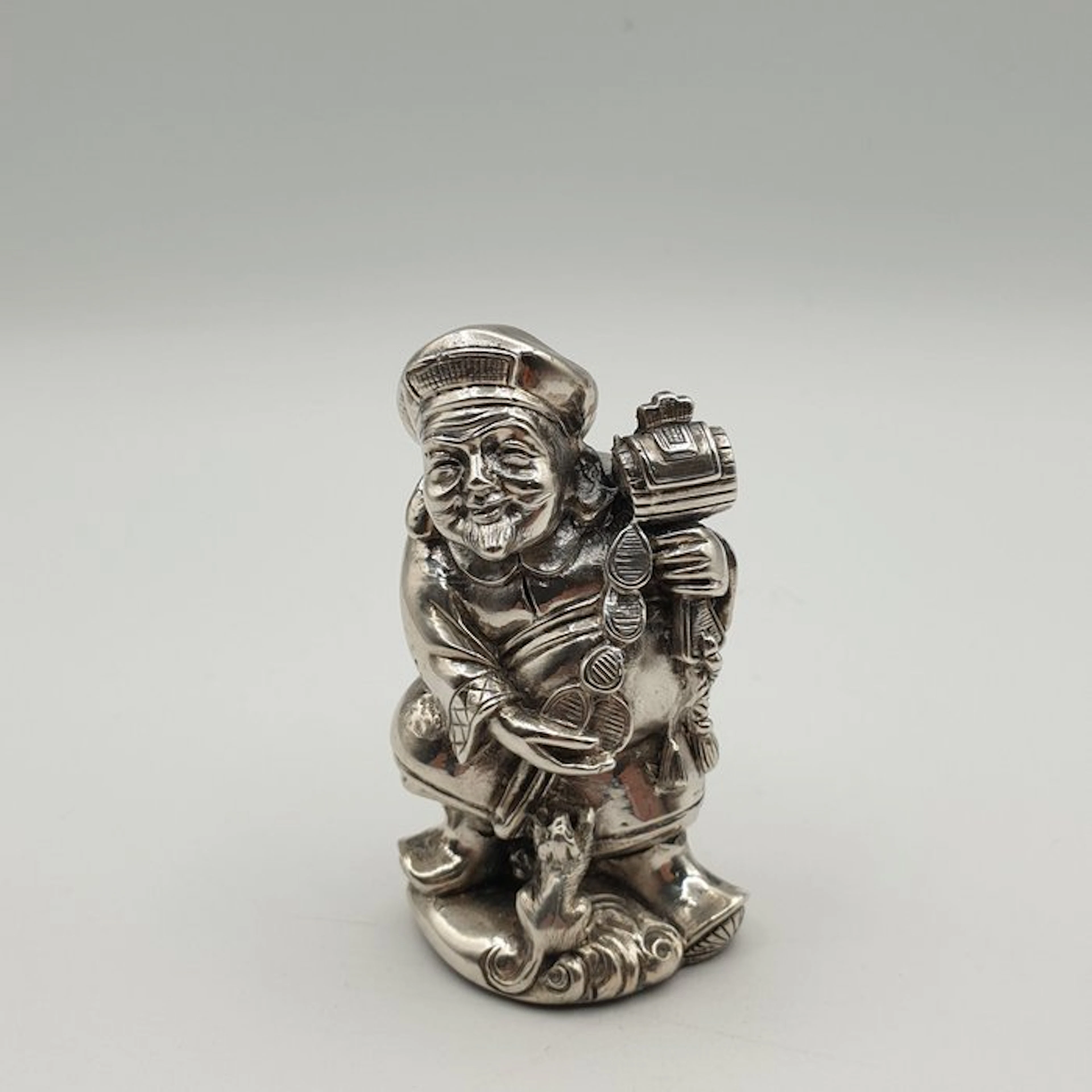 Divinità giapponese rivestita in Argento 925 fiorentino - Figurine