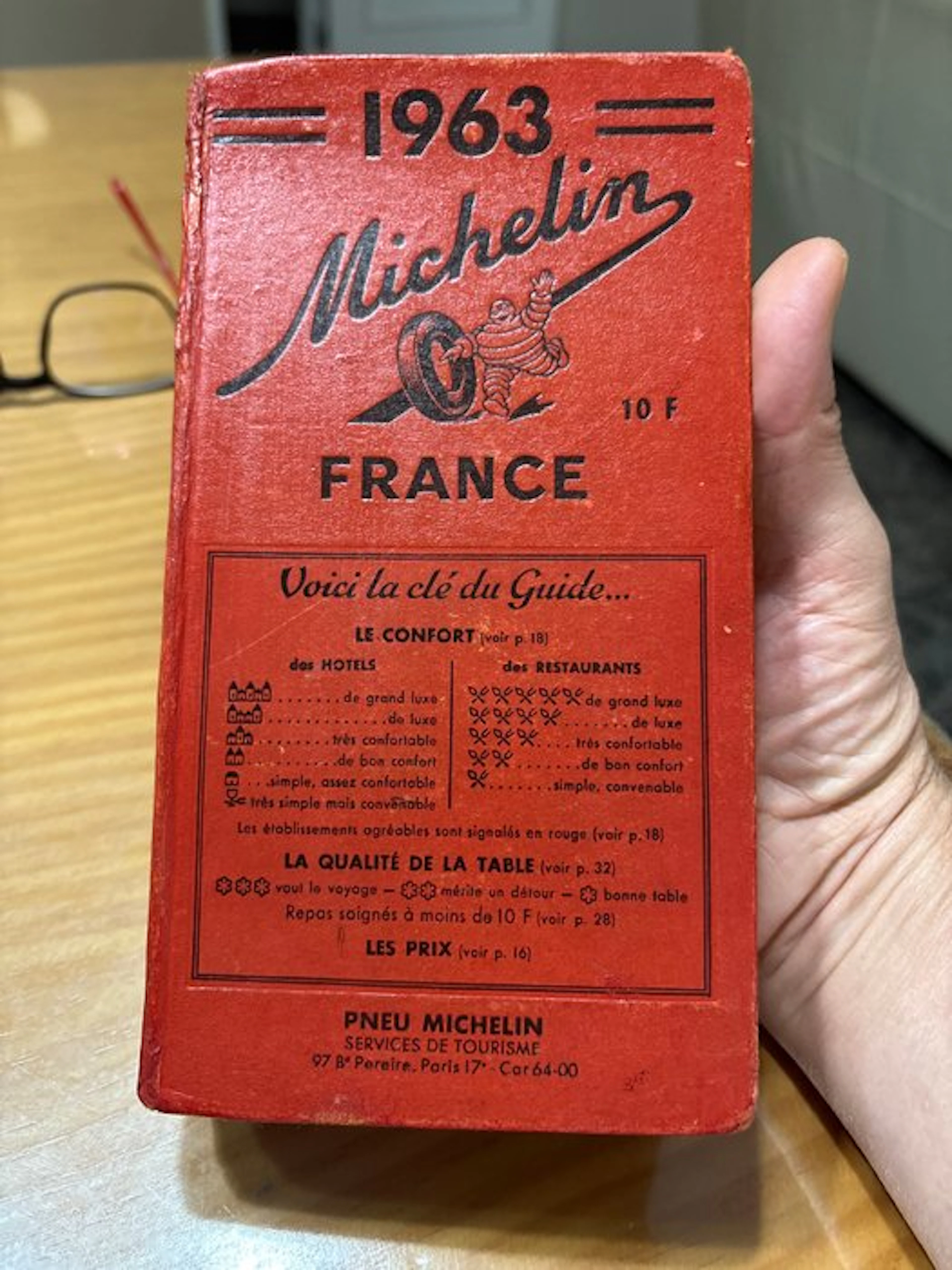 Book - Michelin - Guía Michelin Francia 1963 + documentos externos originales