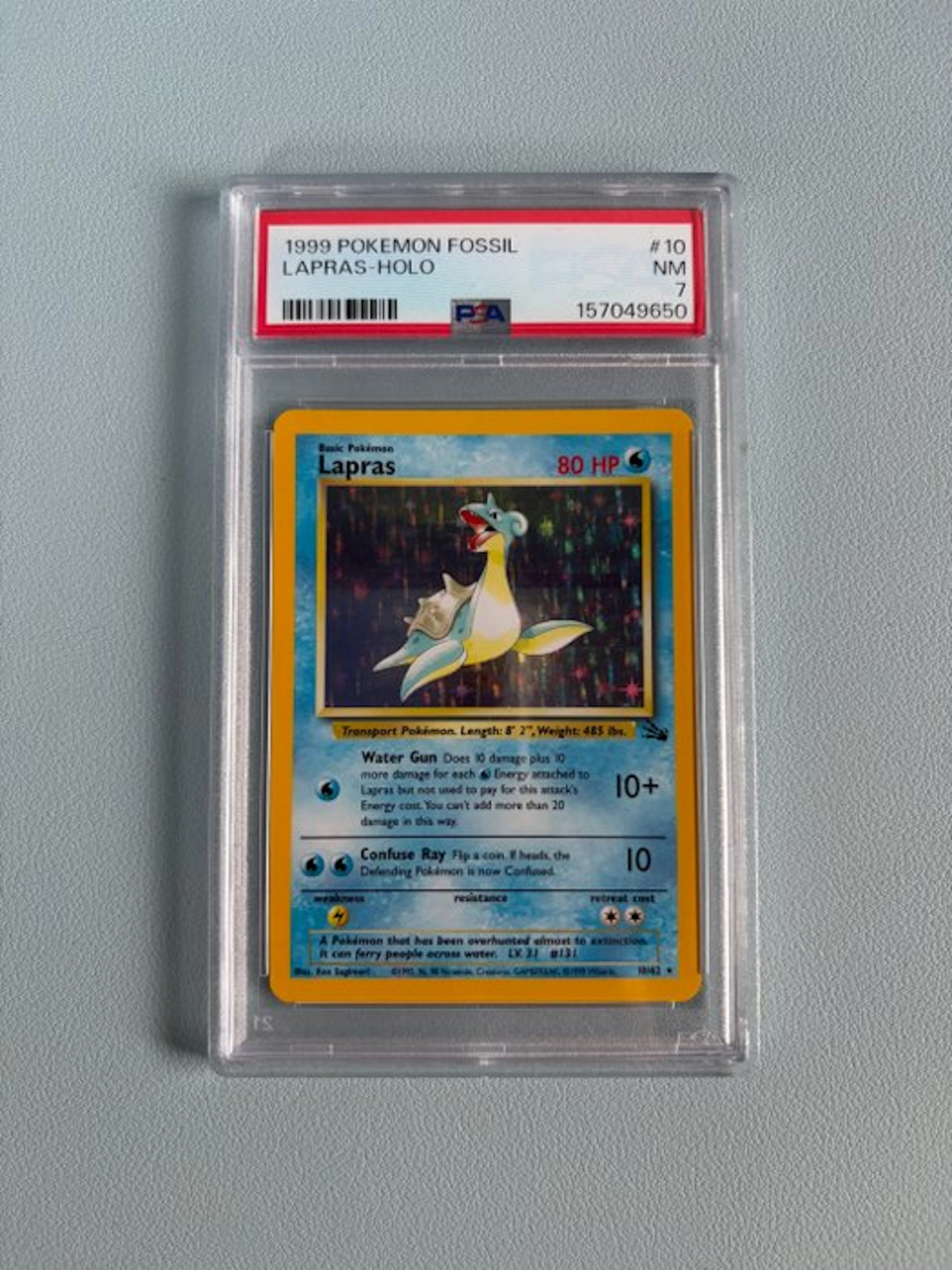 Pokémon - 1 Graded card - Lapras 10 Foil, Holo - PSA 7 - WOTC