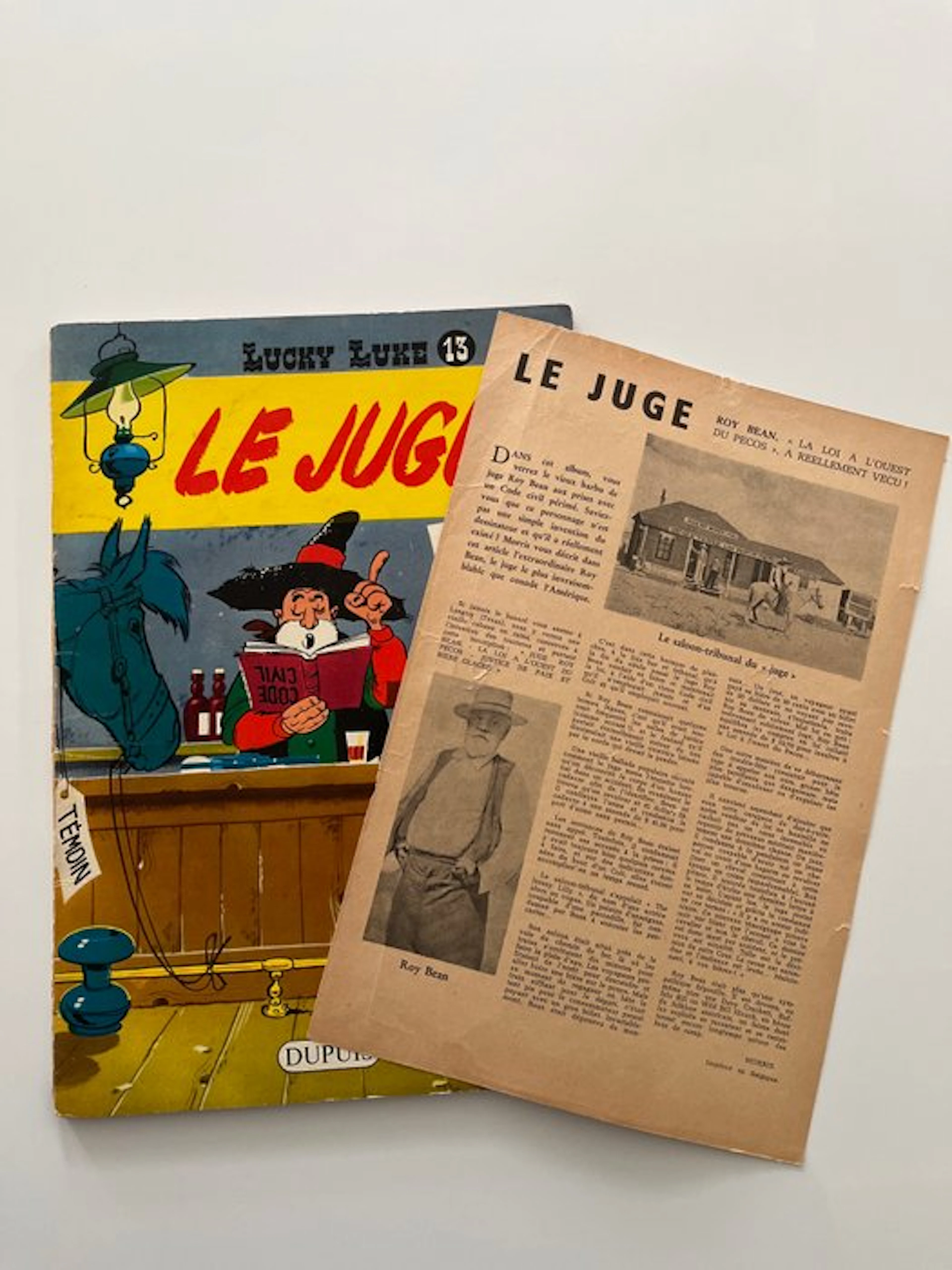 Lucky Luke T13 - Le Juge + flyer - B - 1 Album - First edition - 1969