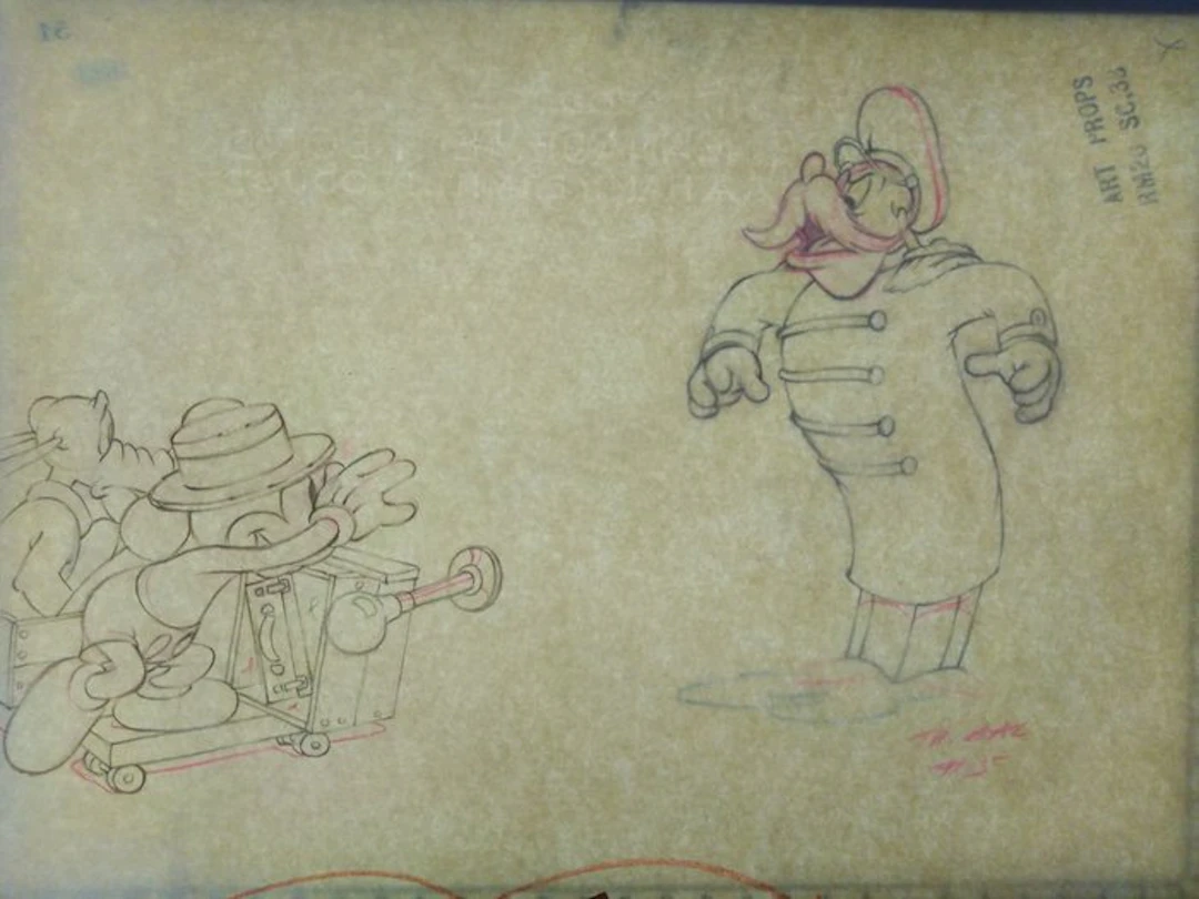 Walt Disney Productions - 2 Original Production Animation...