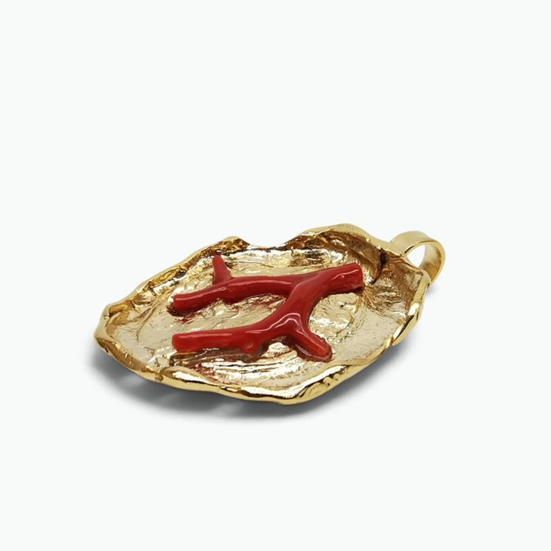 Coral - Bronze - Pendant - Italian Craftsmanship