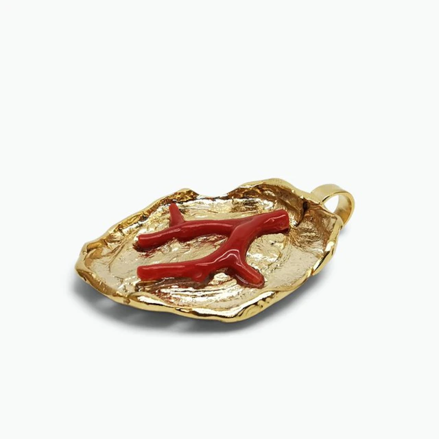 Coral - Bronze - Pendant - Italian Craftsmanship