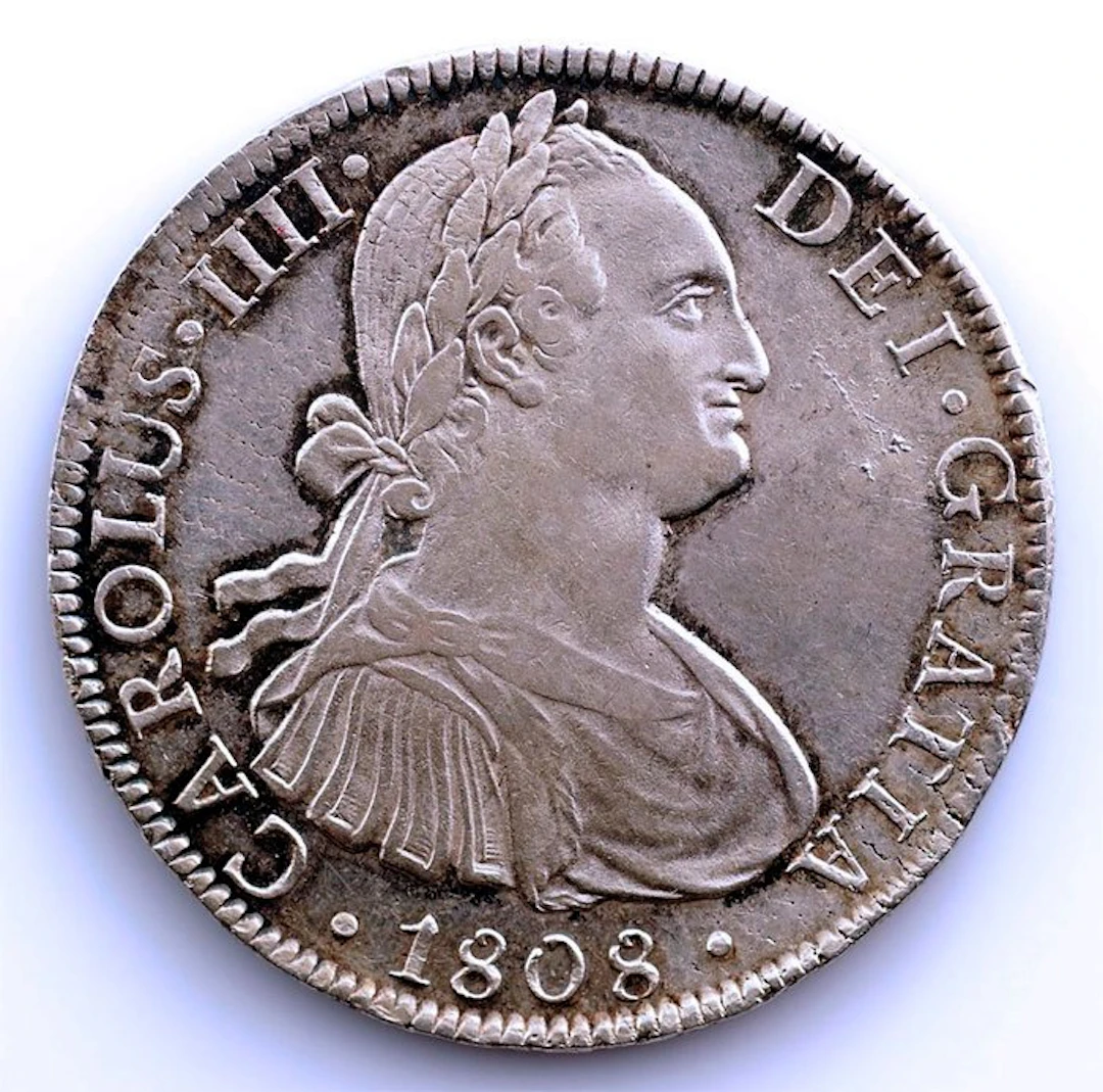 Spain. Carlos IV. 8 Reales 1808 TH México - Brillo original