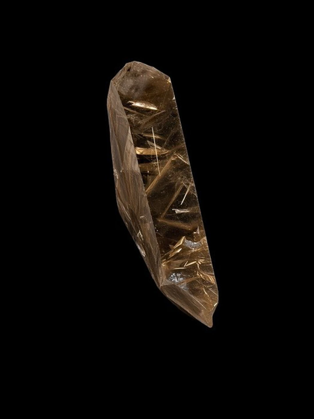 Rutilated quartz rutilated quartz - Height: 10 cm - Width: 9 cm- 118 g - (1)