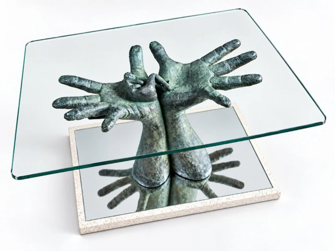 Lorenzo Quinn (1966) - Sculpture, Serenidad - 46 cm - Resin
