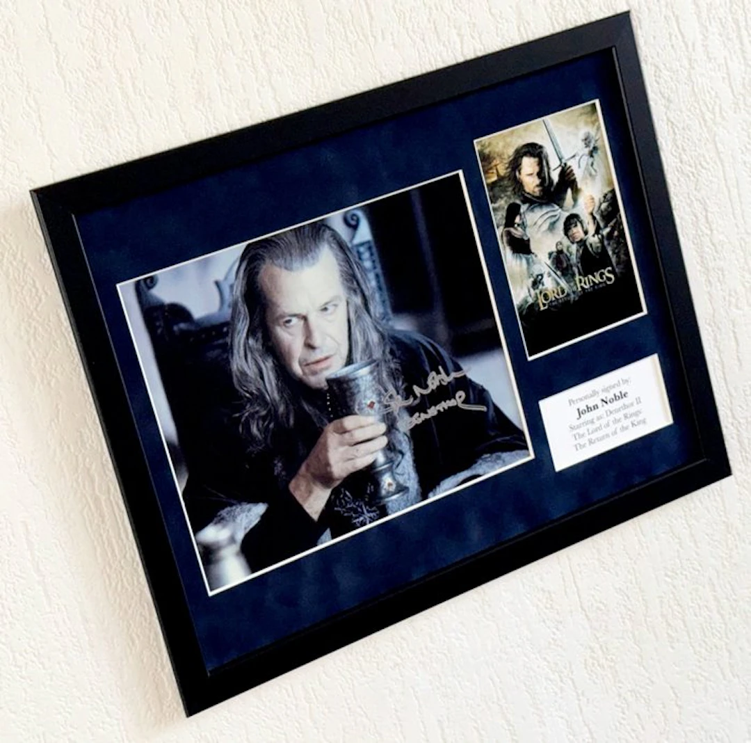 Lord of the Rings - John Noble (Denethor II) Premium Framed, signed, COA