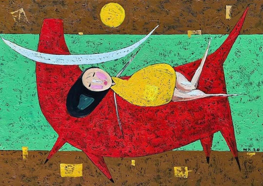 Hoang Anh - Rêverie sur le dos du Vent ↑100 →140 cm