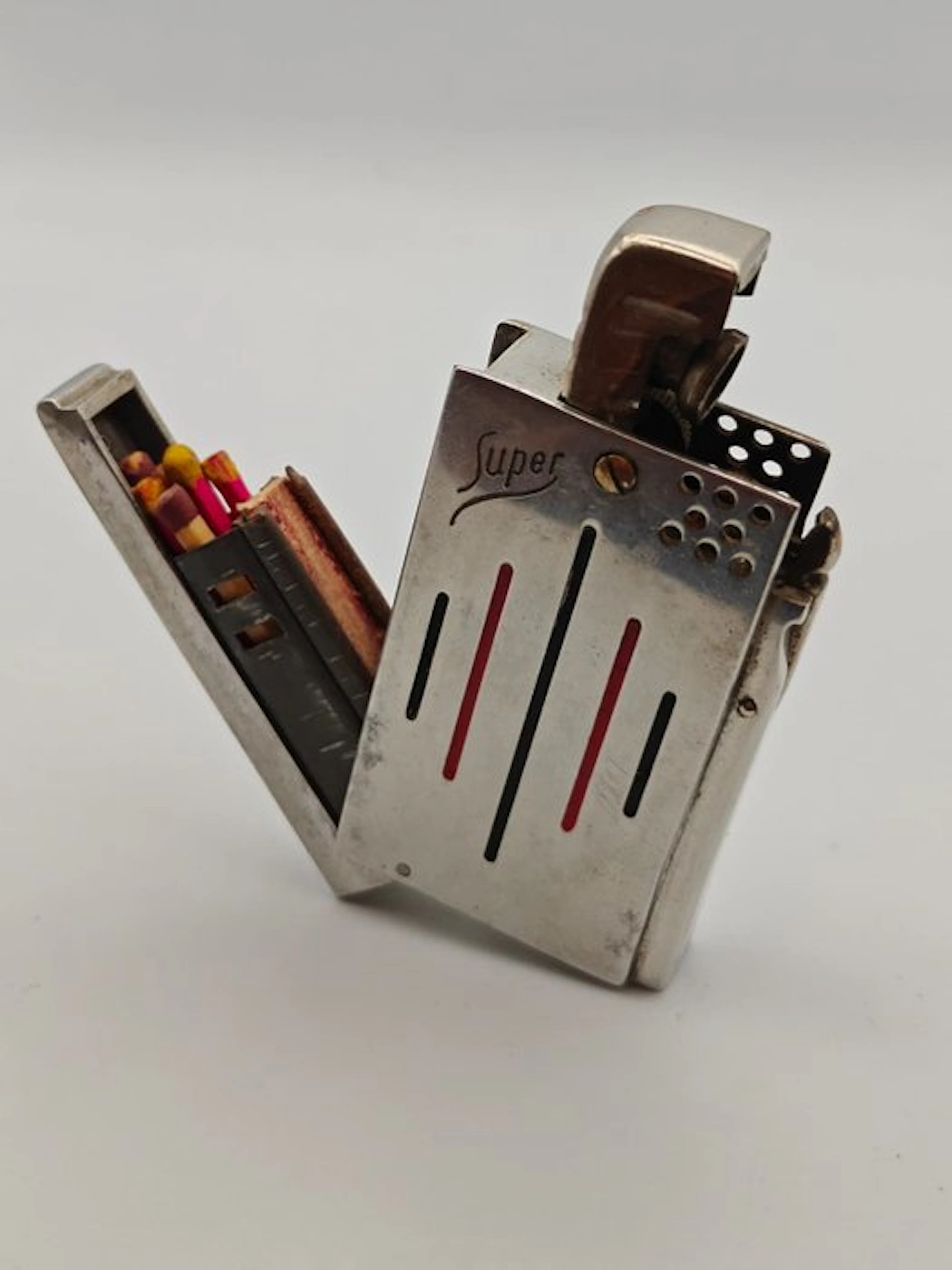 Jacob Wolf - Super - Lighter & Matchbox Combination...