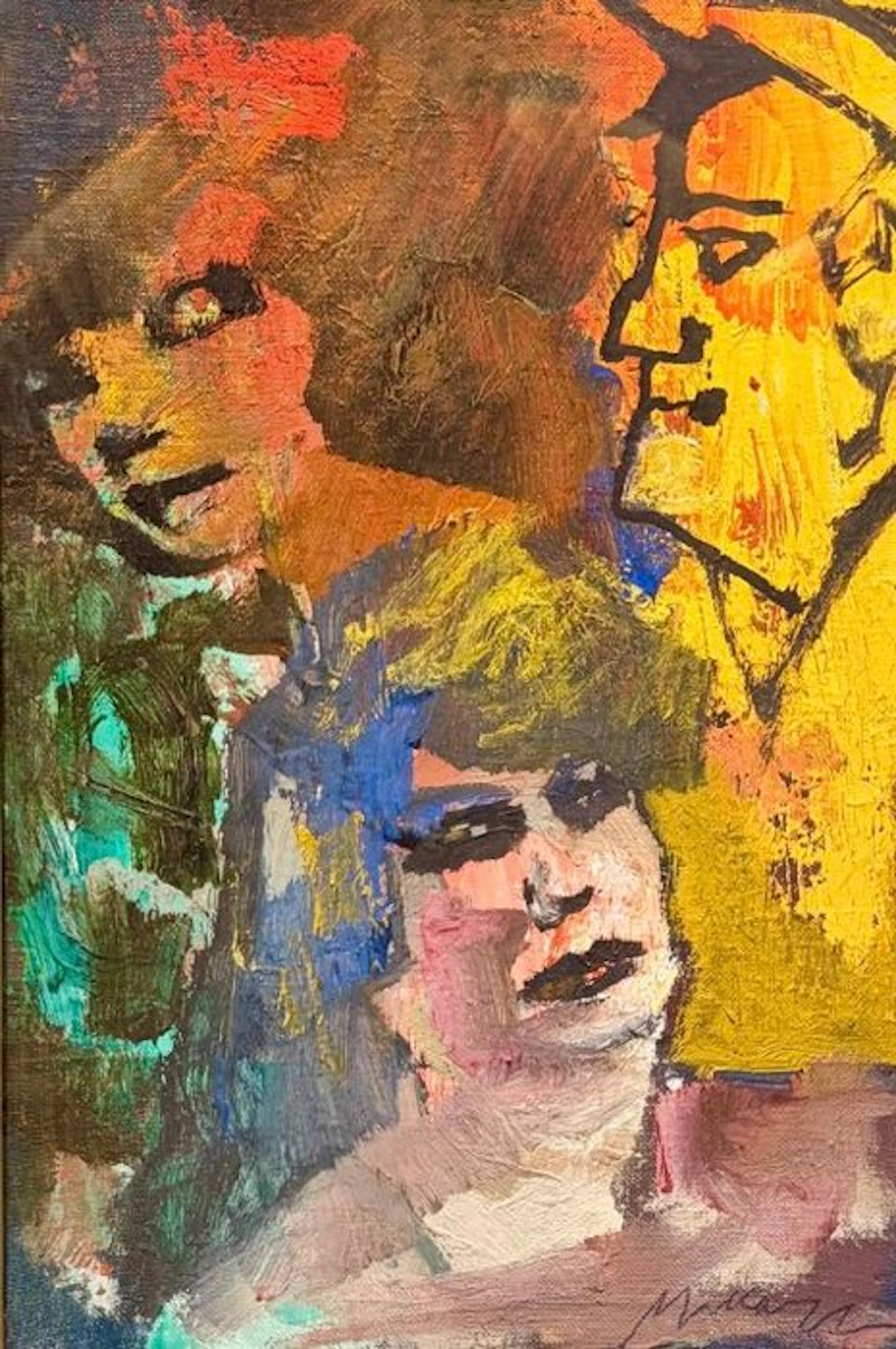 Mino Maccari (1898-1989) - Composizione figurativa a tre volti