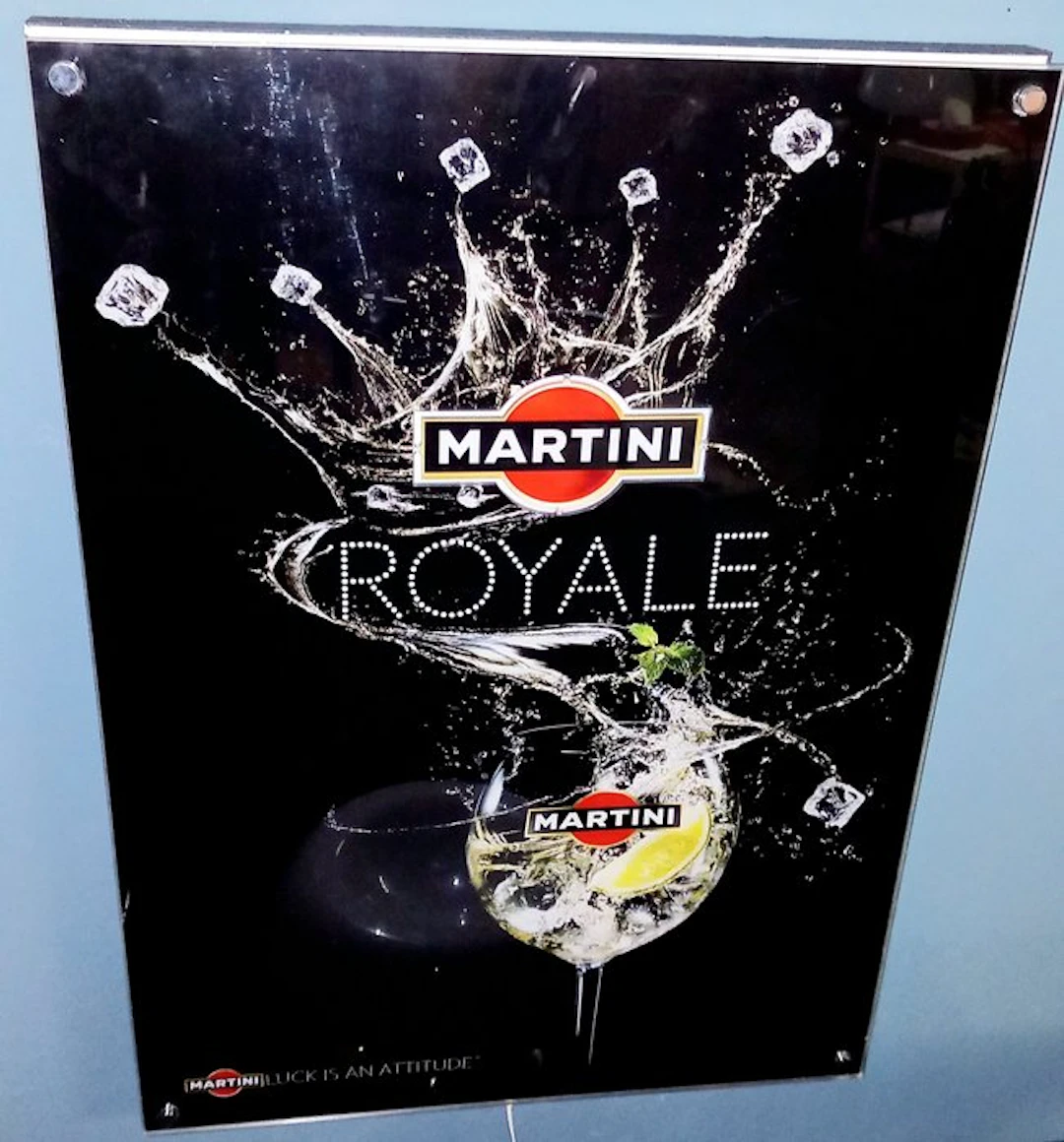 Martini Dry sign. - Lighted sign - Plexiglass