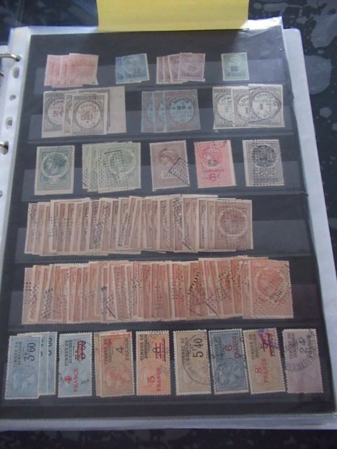 France - fiscaux, importante collection de timbres
