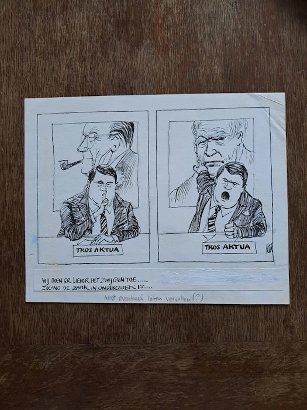 Peter van Straaten - Tros Aktua spotprent