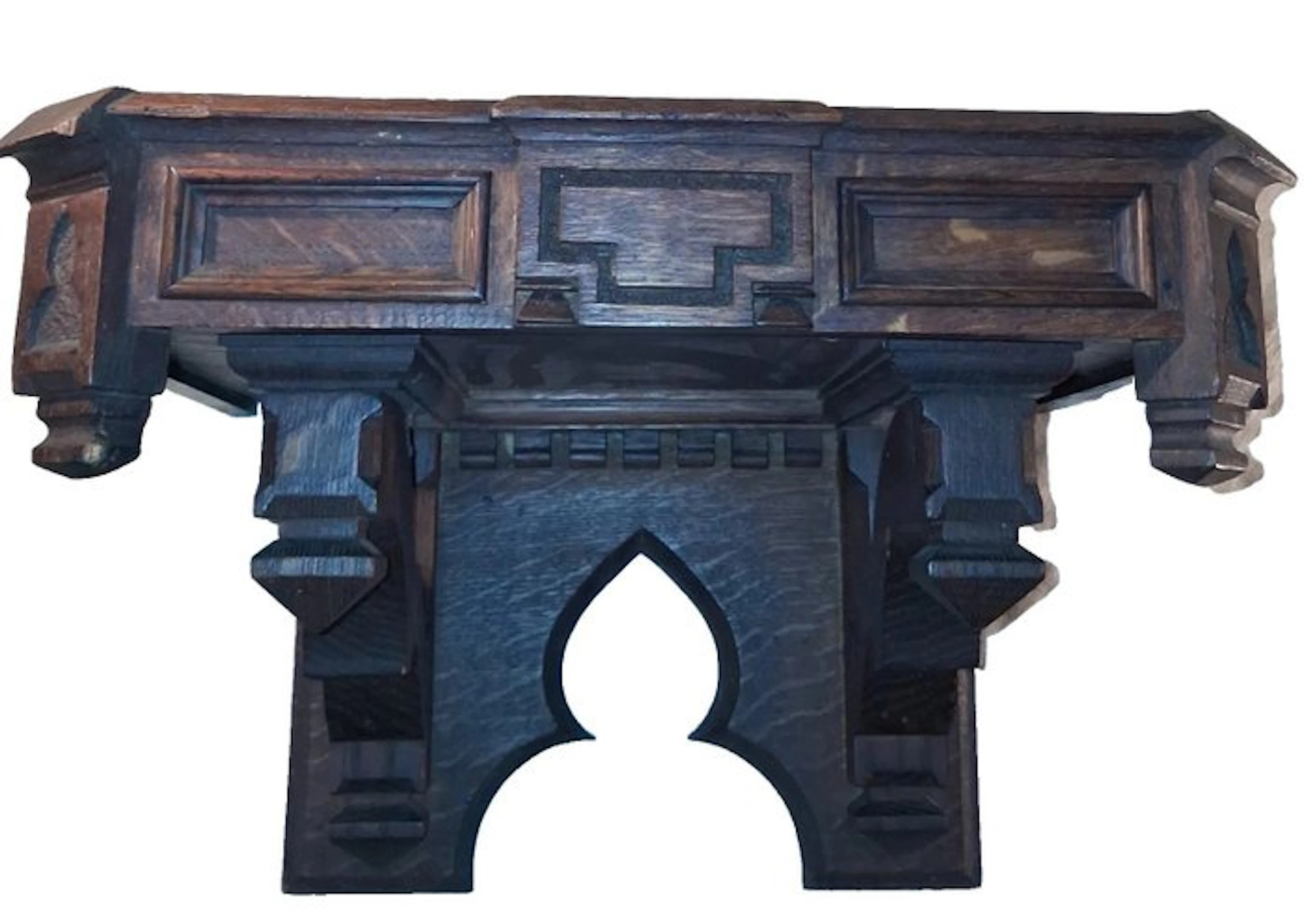 Wall shelf unit - Wood - large wall-mounted shelf