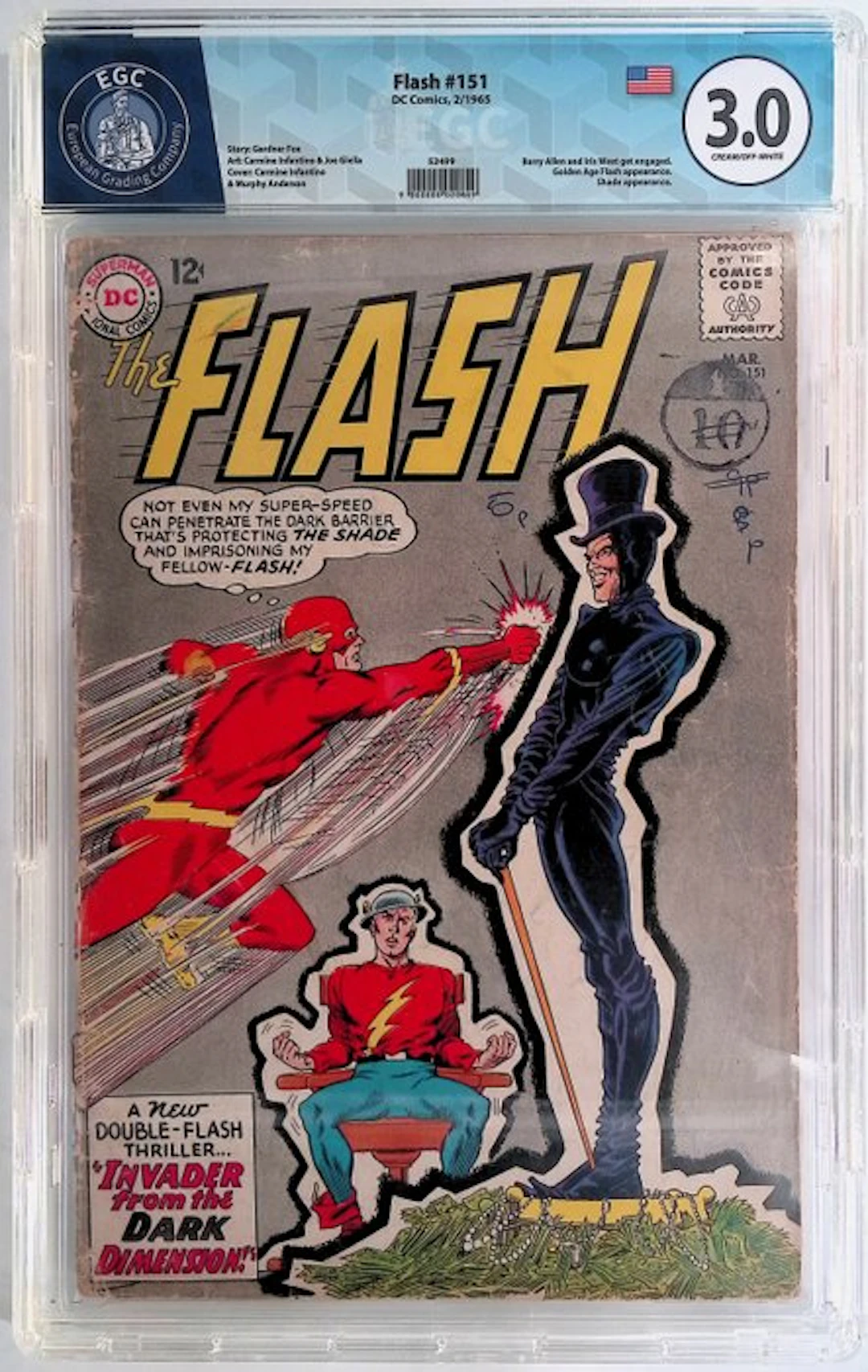 The Flash #151 - EGC 3.0 - 1 Graded comic - First edition - 1965