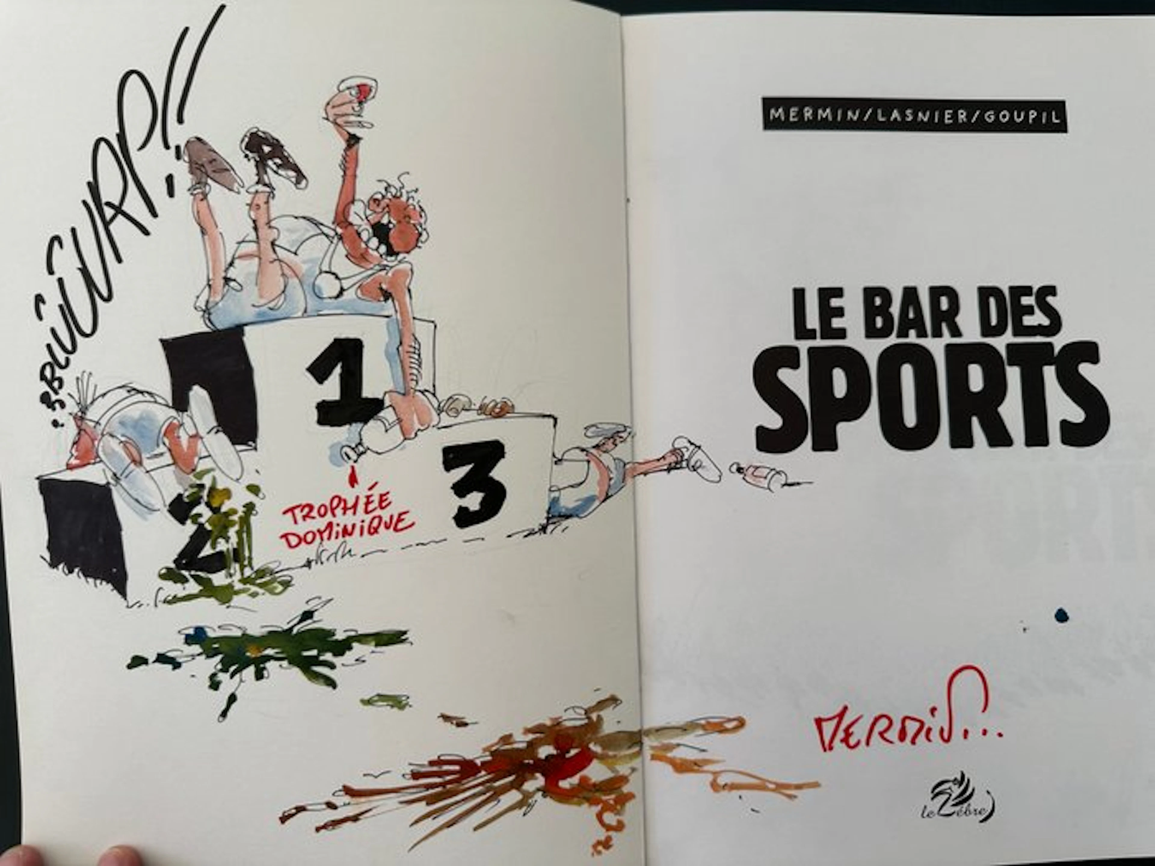 Le Bar des sports + dédicace - C - 1 Album - First edition - 1999