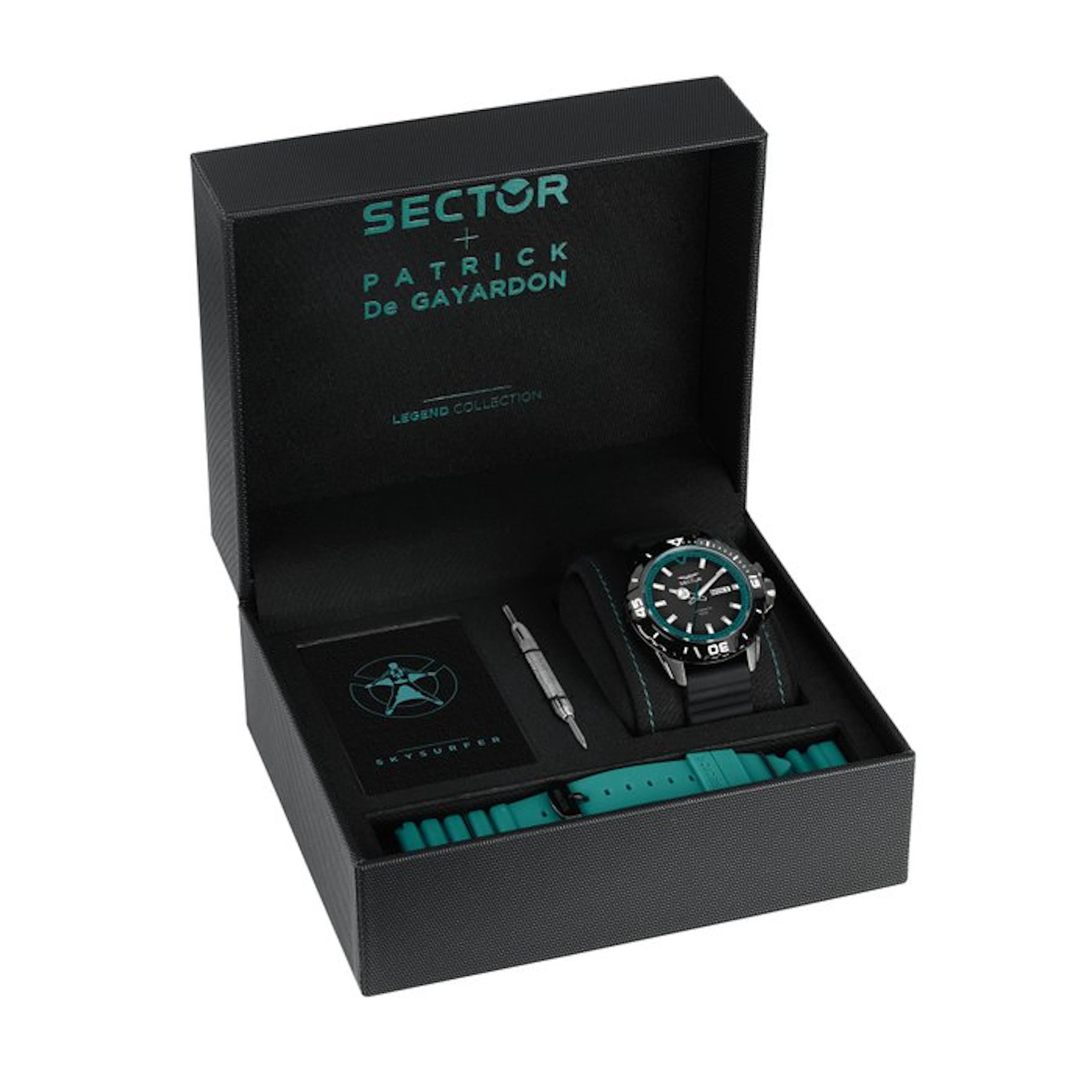 Sector - Legend - Automatic - Black - 100 M - 43 mm - No...