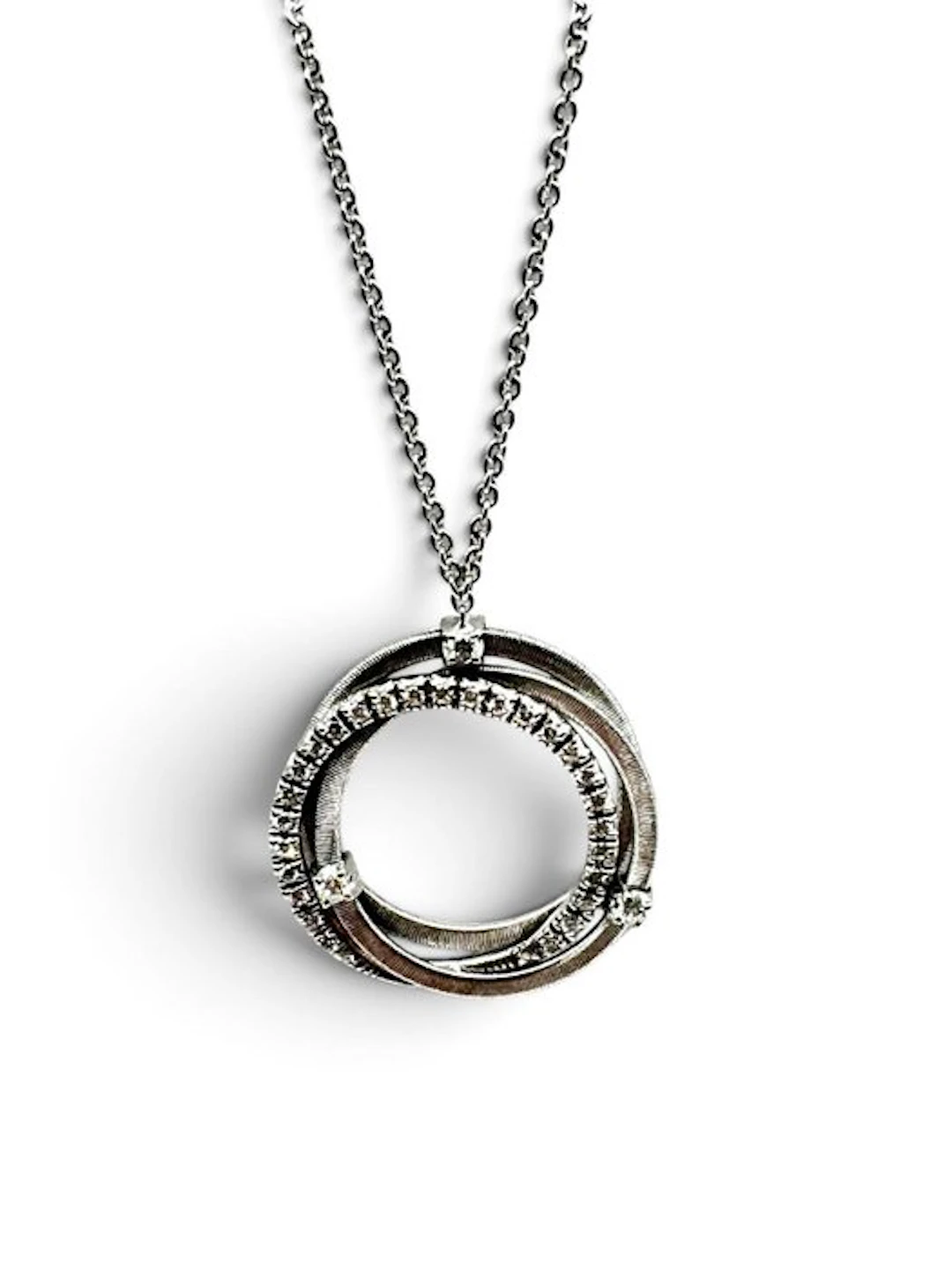 Marco Bicego - Necklace - 18 kt. White gold - brilliant-cut diamonds