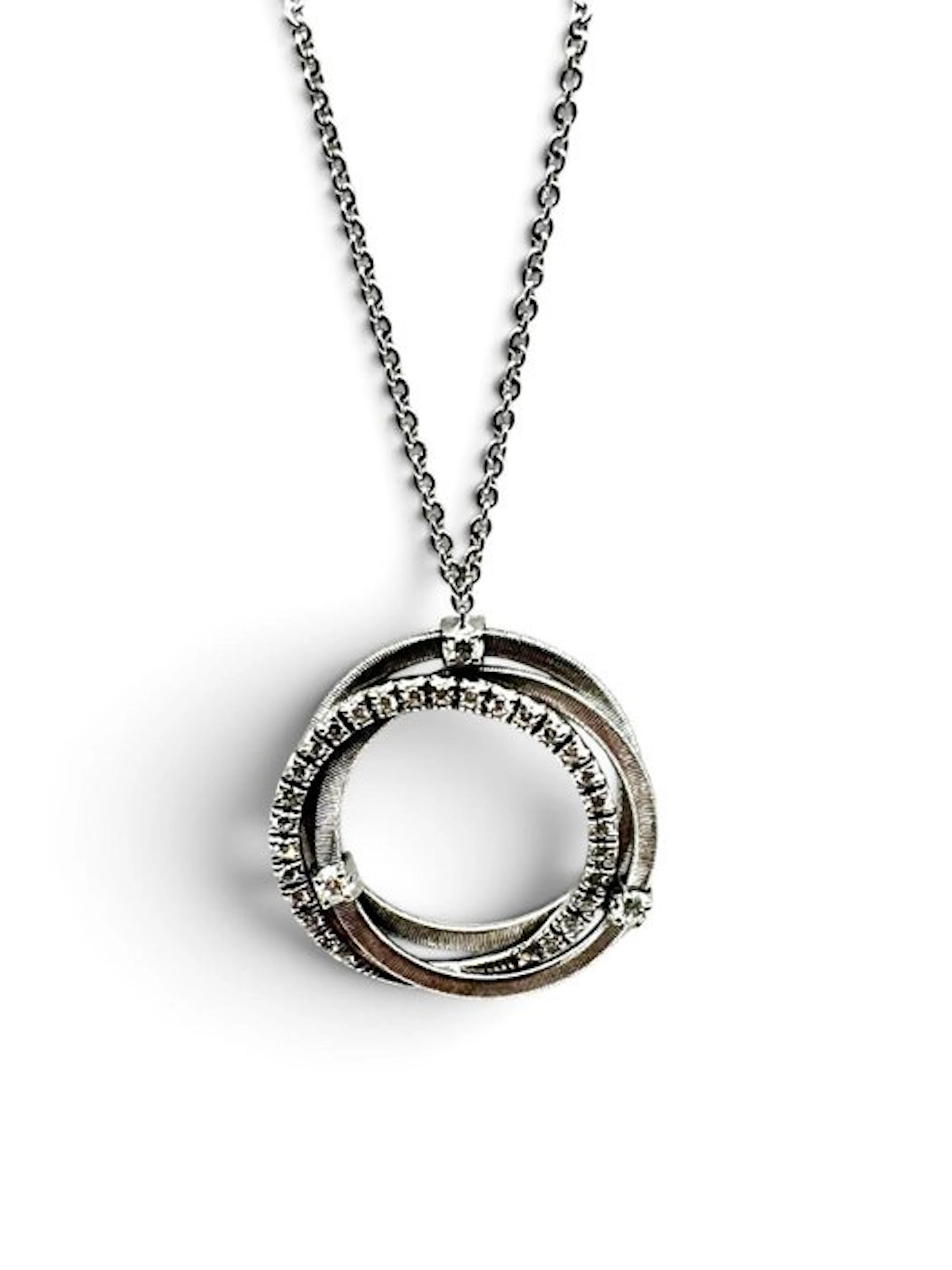 Marco Bicego - Necklace - 18 kt. White gold - brilliant-cut diamonds