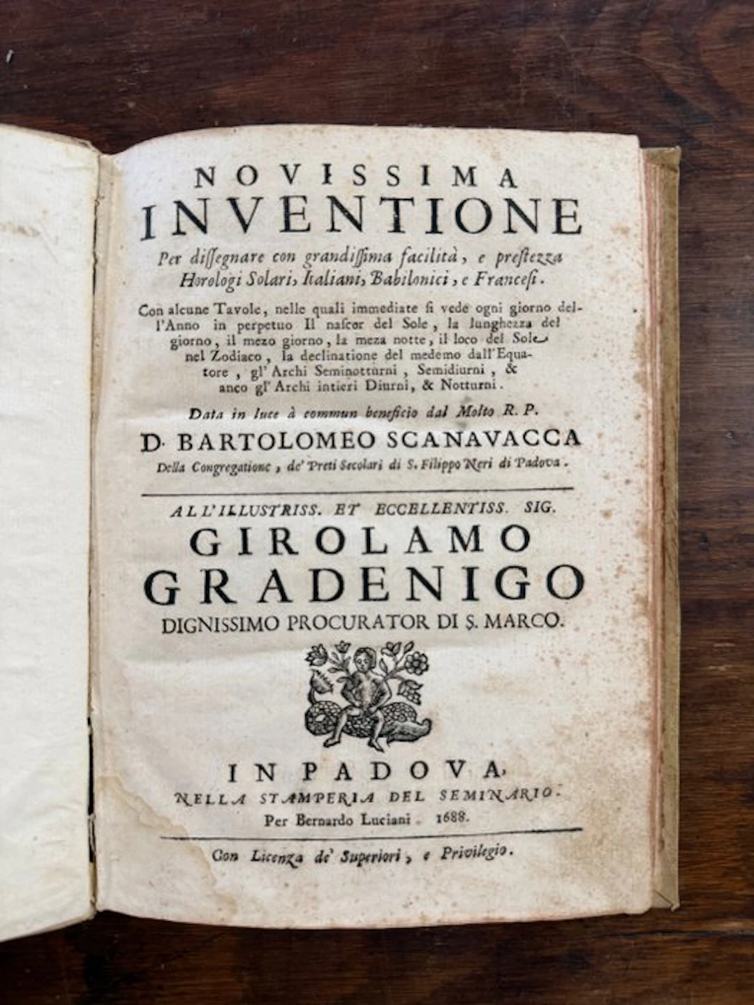Bartolomeo Scanavacca - Novissima inventione per...