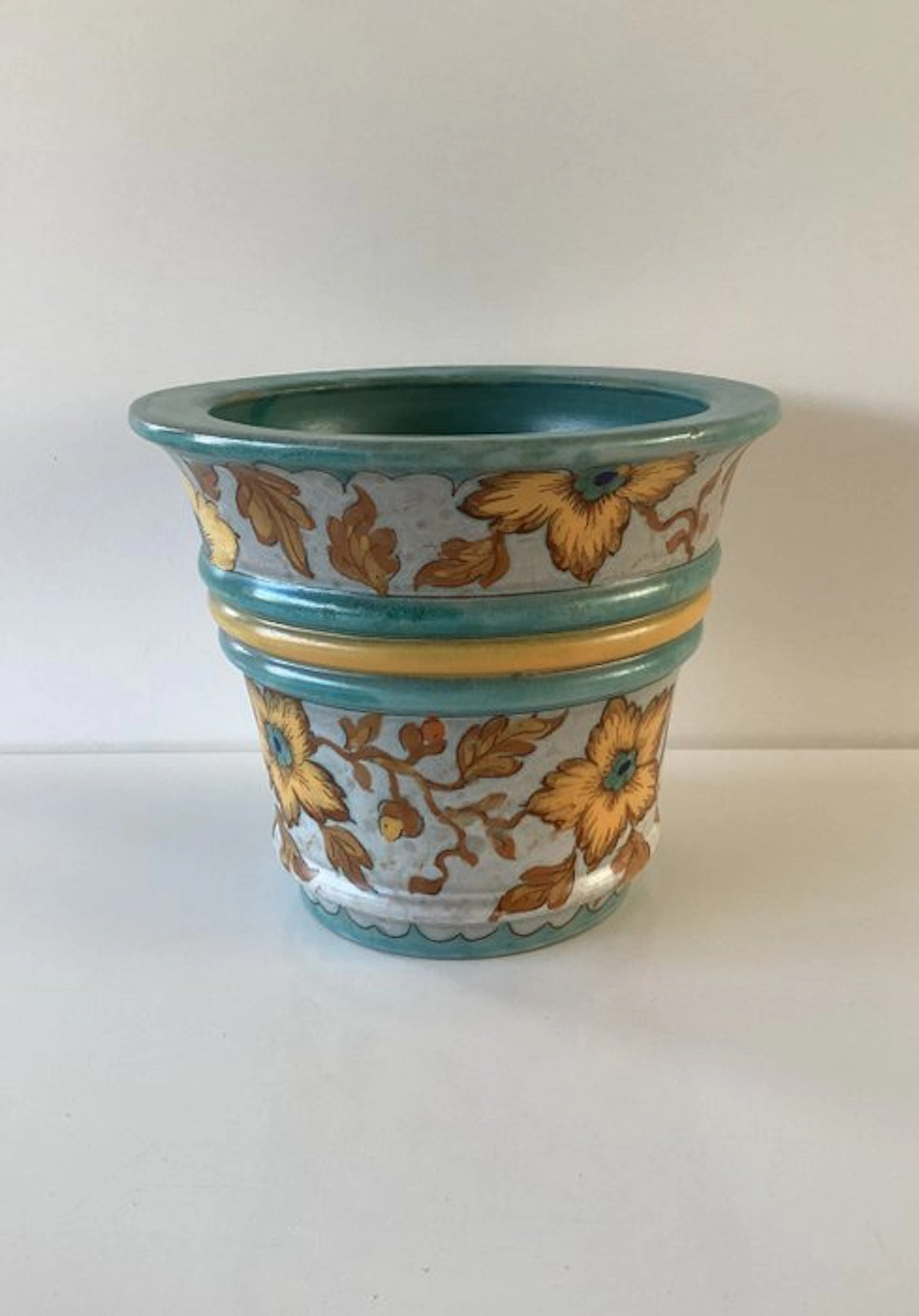 Plateelbakkerij Zuid-Holland - Flower pot - plateel - Gouda plateel Treso