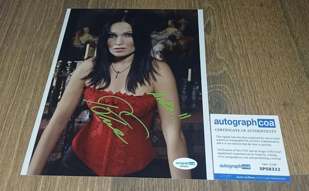 Tarja Turunen - Photo - 2026 - Certificate, Hand signed
