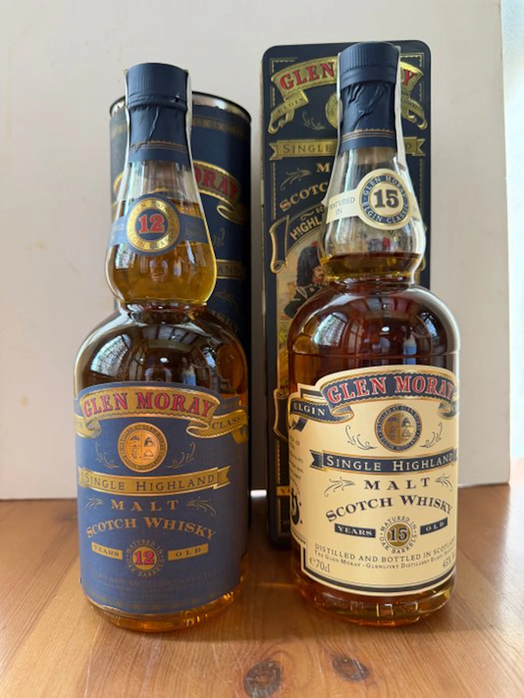 Glen Moray 12yo & 15yo - 70cl - 2 bottles