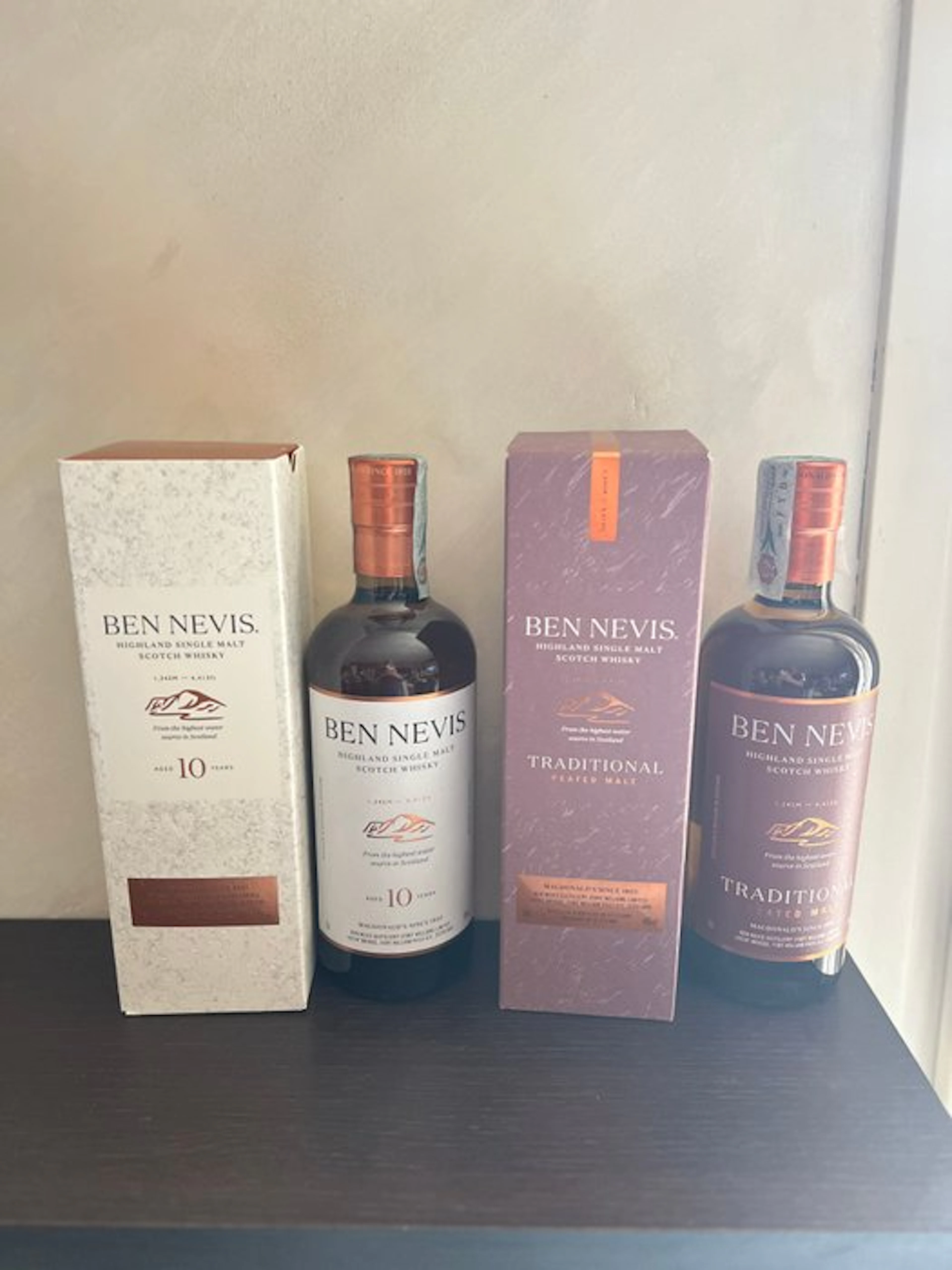 Ben Nevis - 10yo & Traditional Peated Malt - 70cl - 2 bottles