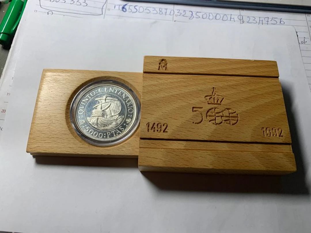 Spain. 5000 Pesetas 1992 Proof (No reserve price)