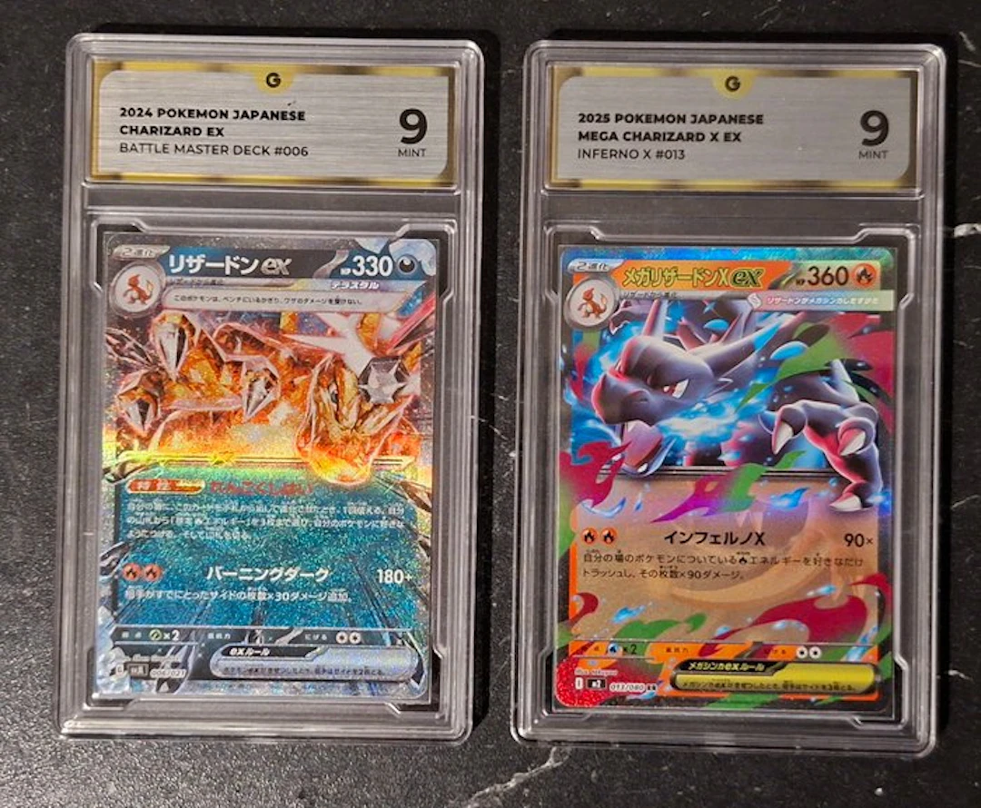 Pokémon - 2 Graded card - Charizard