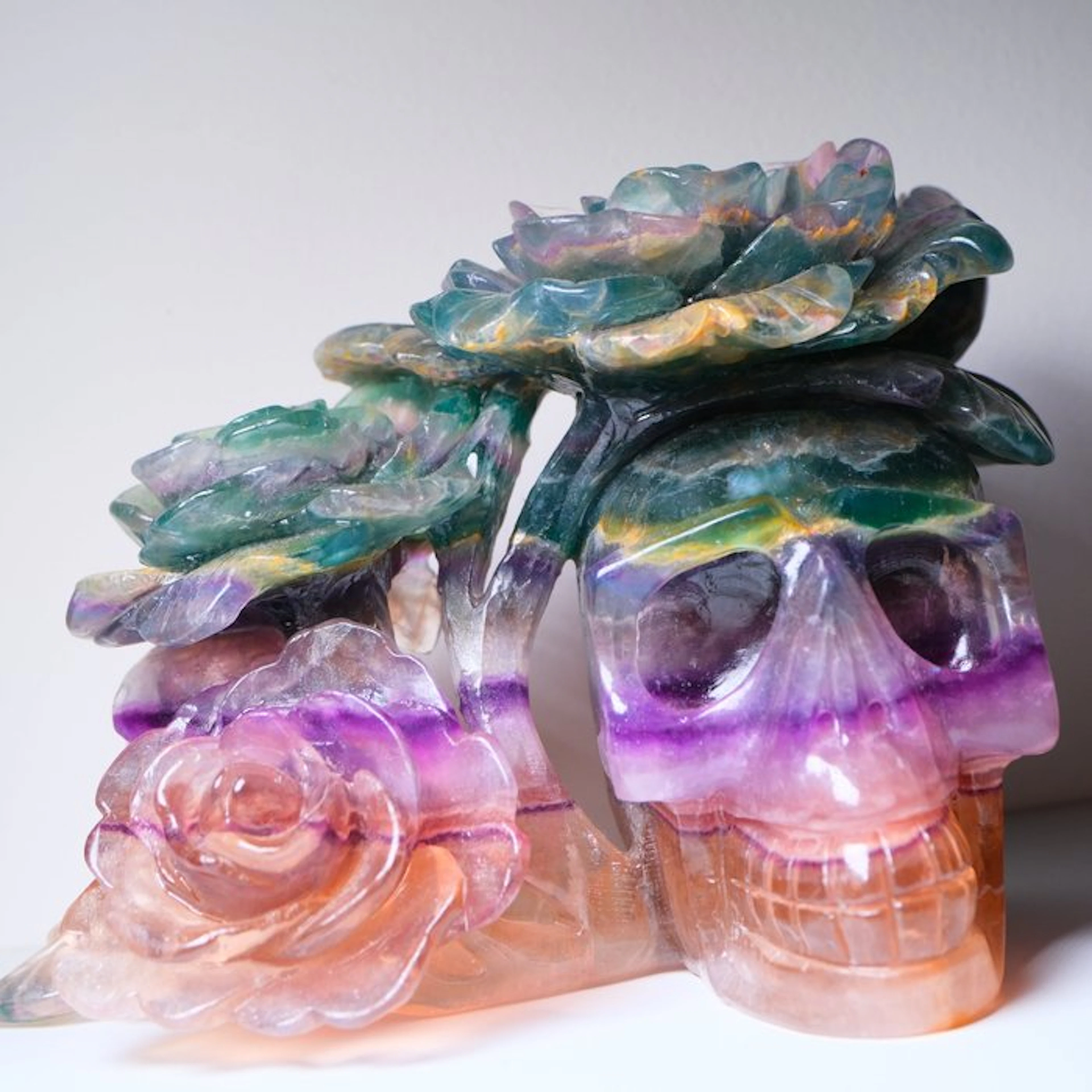 Premium - XXL Fluorite Sculpture Specimen - Height: 140...