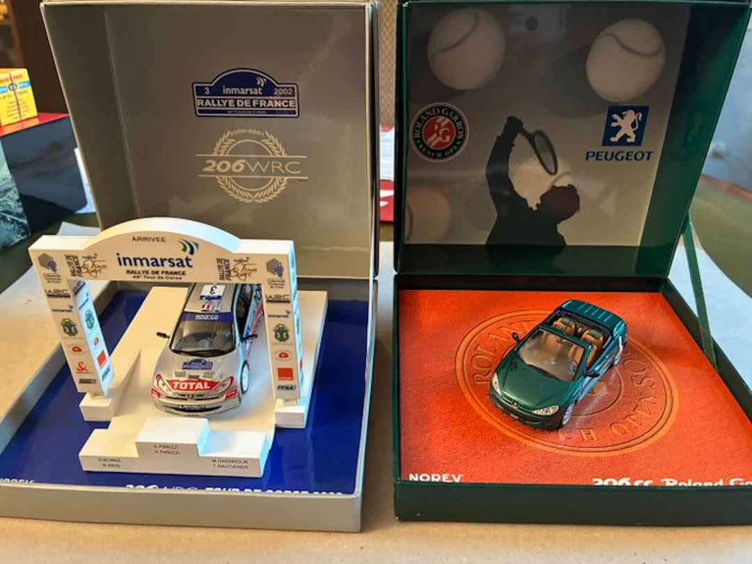 Norev, Peugeot 1:43 - Model car (2) - Peugeot 206 WRC...
