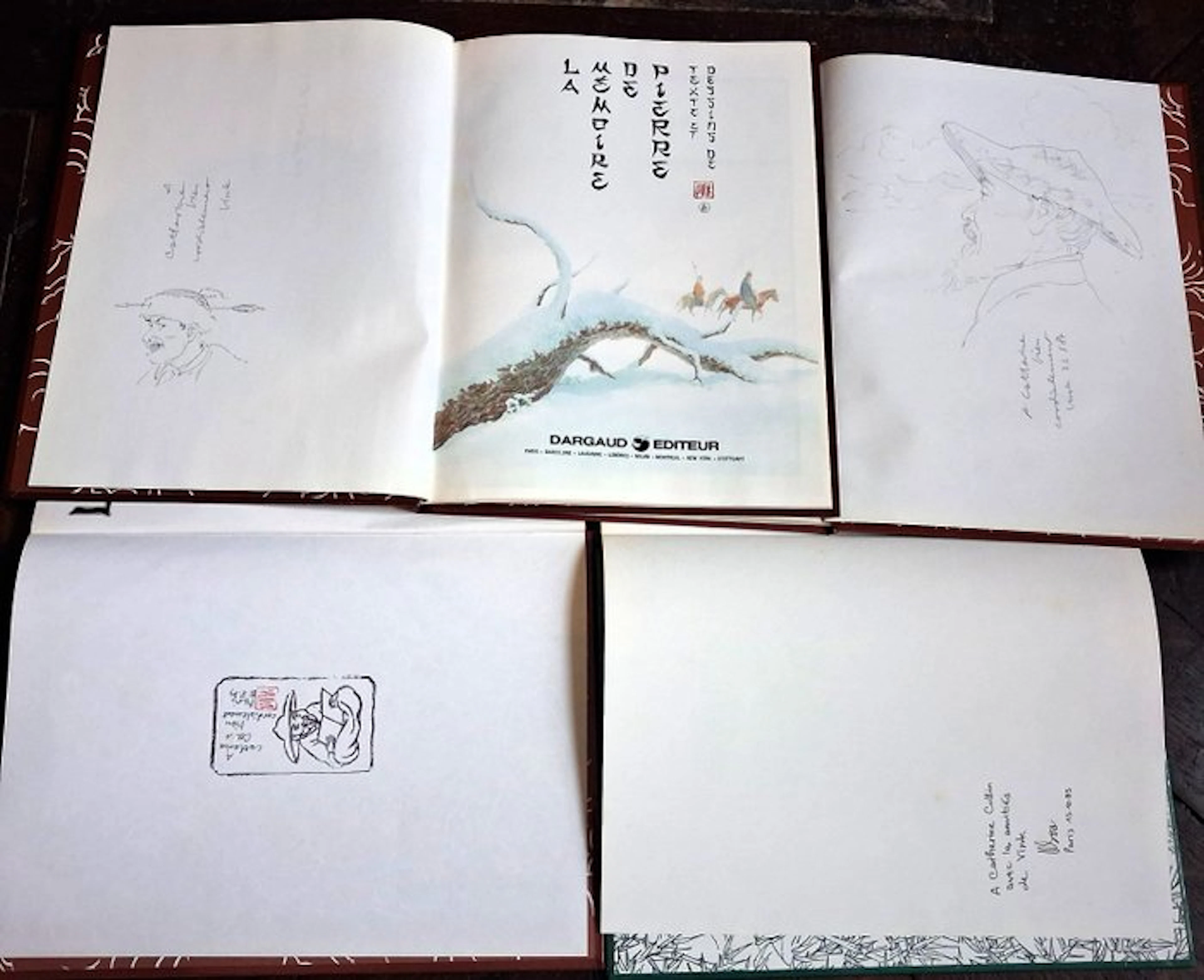 Vink - 4x C + 3x dédicace + dédicace manuscrite - 4 Album...